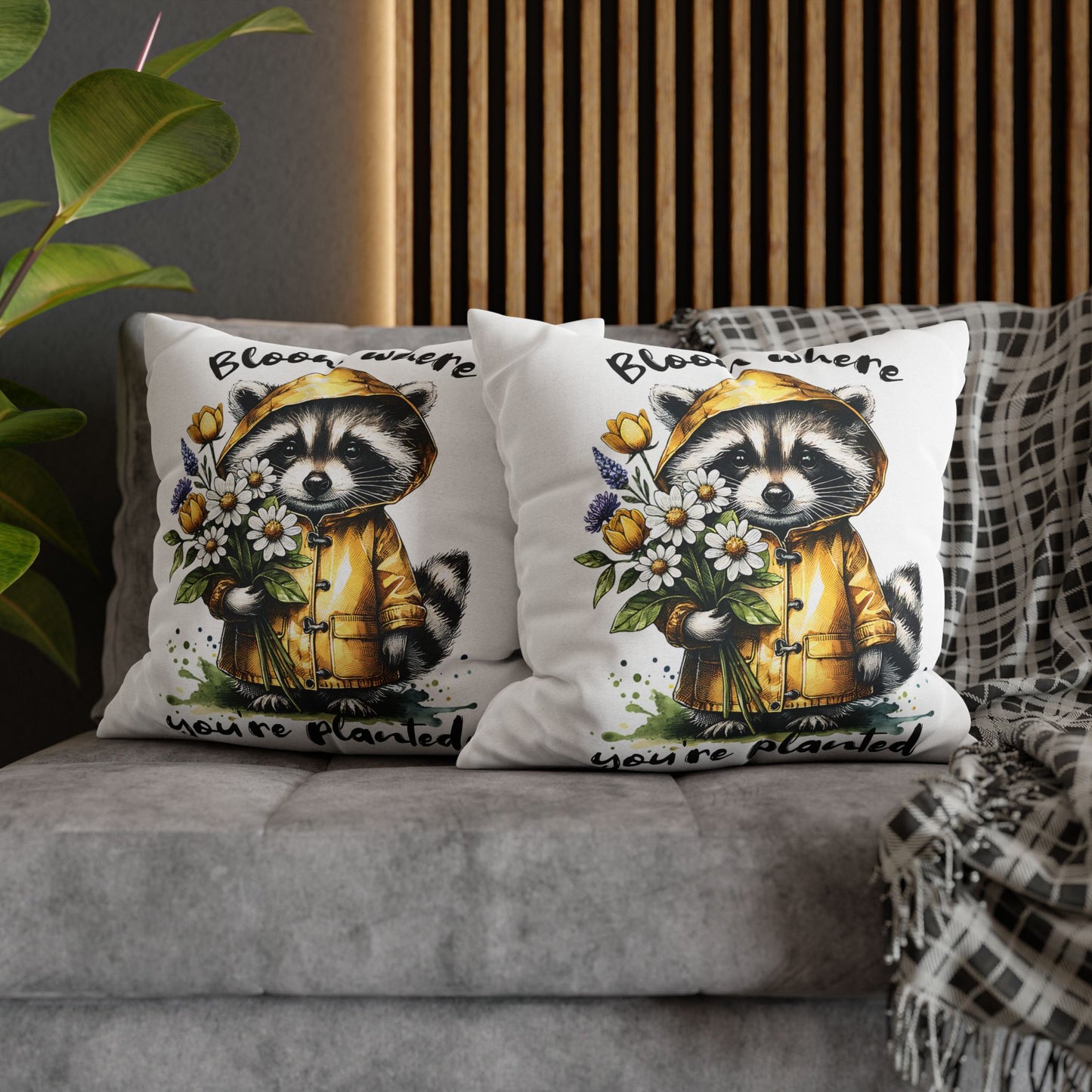 Whimsical Raccoon Pillowcase for Cozy Home Decor and Inspirational Bedroom Accent, Ideal Gift for Nature Lovers - VYBE Shop
