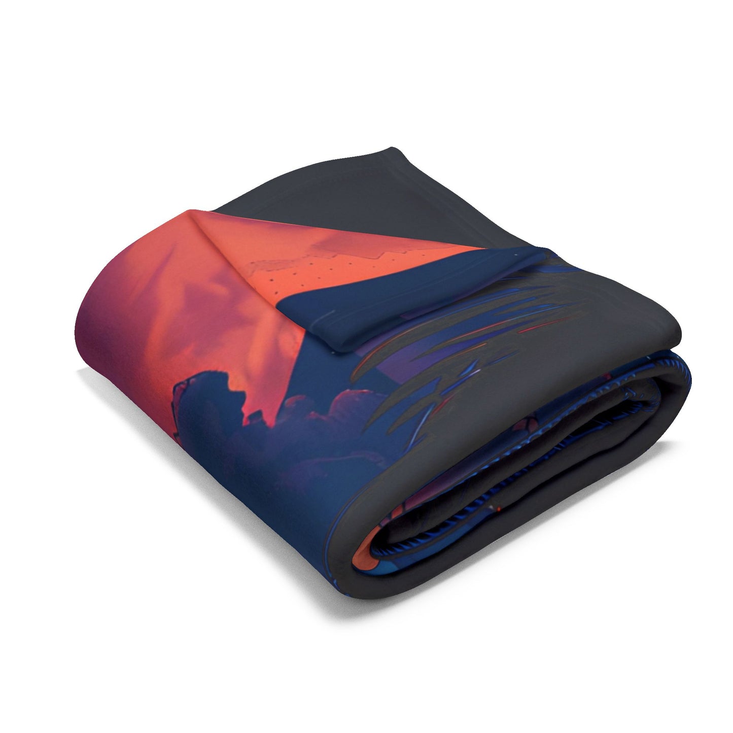 Vibrant Sunset Fleece Blanket