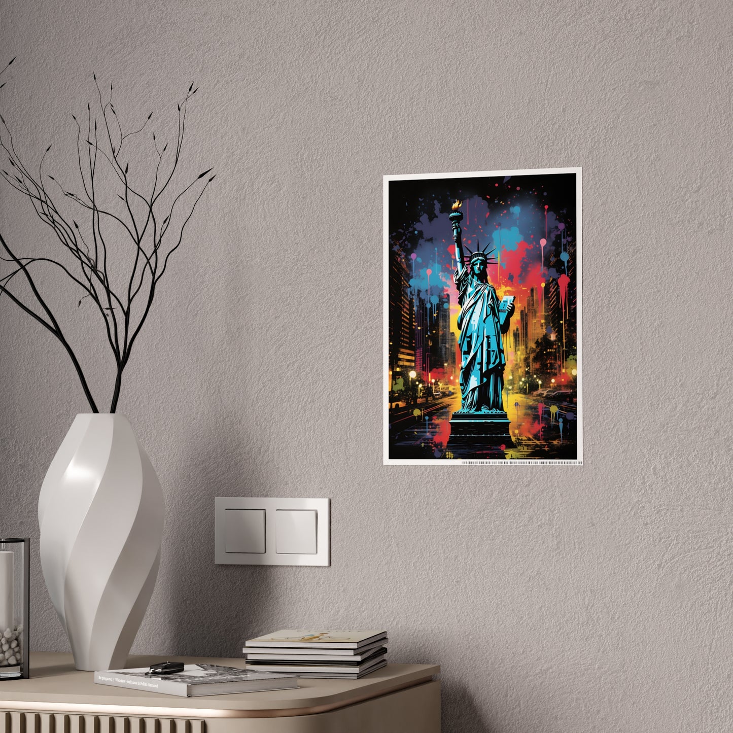 Vibrant Cityscape Art Posters, Glossy Wall Decor, Gift for Art Lovers - VYBE Shop