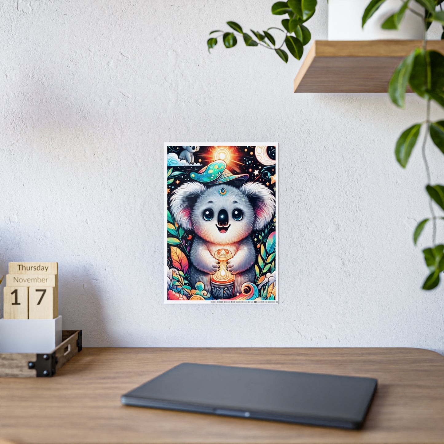 Cute Koala Poster - Whimsical Wall Art for a Charming Decor - VYBE Shop
