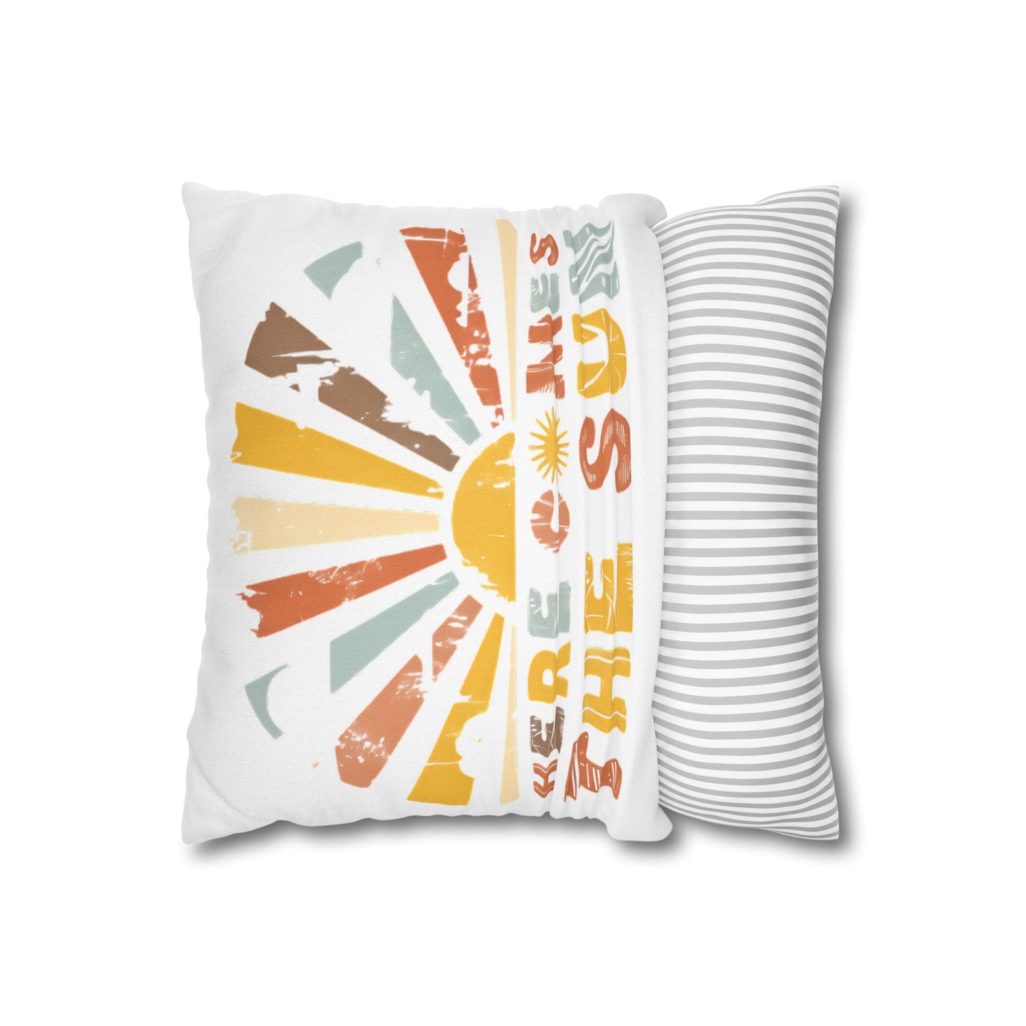 Sunrise Vibe Pillowcase - Boho Floral Design for Cozy Home Decor and Summer Vibes - VYBE Shop