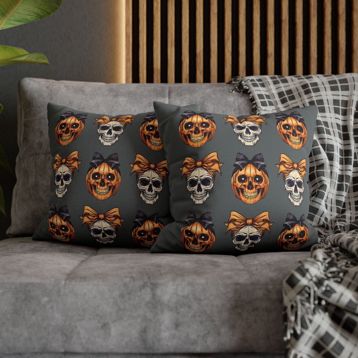 Halloween Skull Decor Pillowcase for Spooky Autumn Decoration and Perfect Gift for Witch Lovers - VYBE Shop