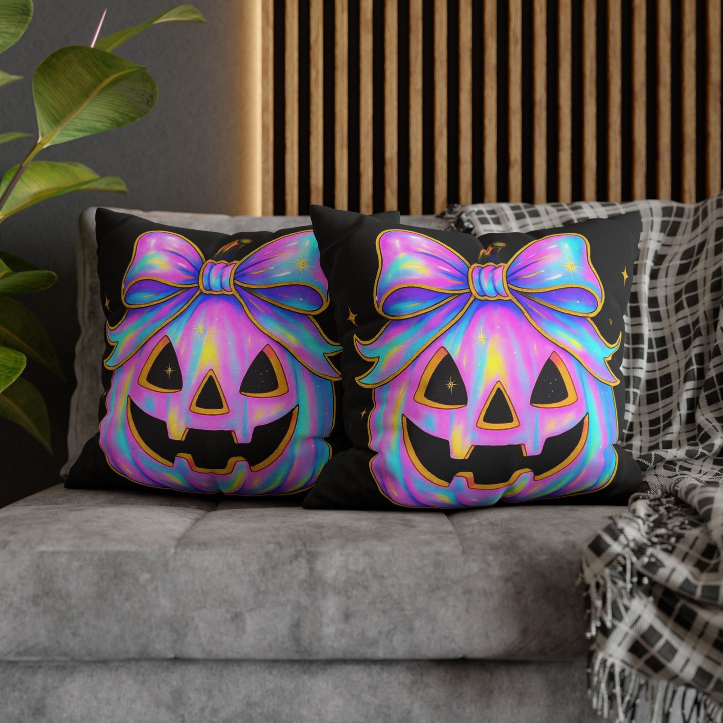 Halloween Pumpkin Pillowcase - Cozy Fall Decor and Spooky Throw Pillow for Autumn Gifts and Festival Decoration - VYBE Shop