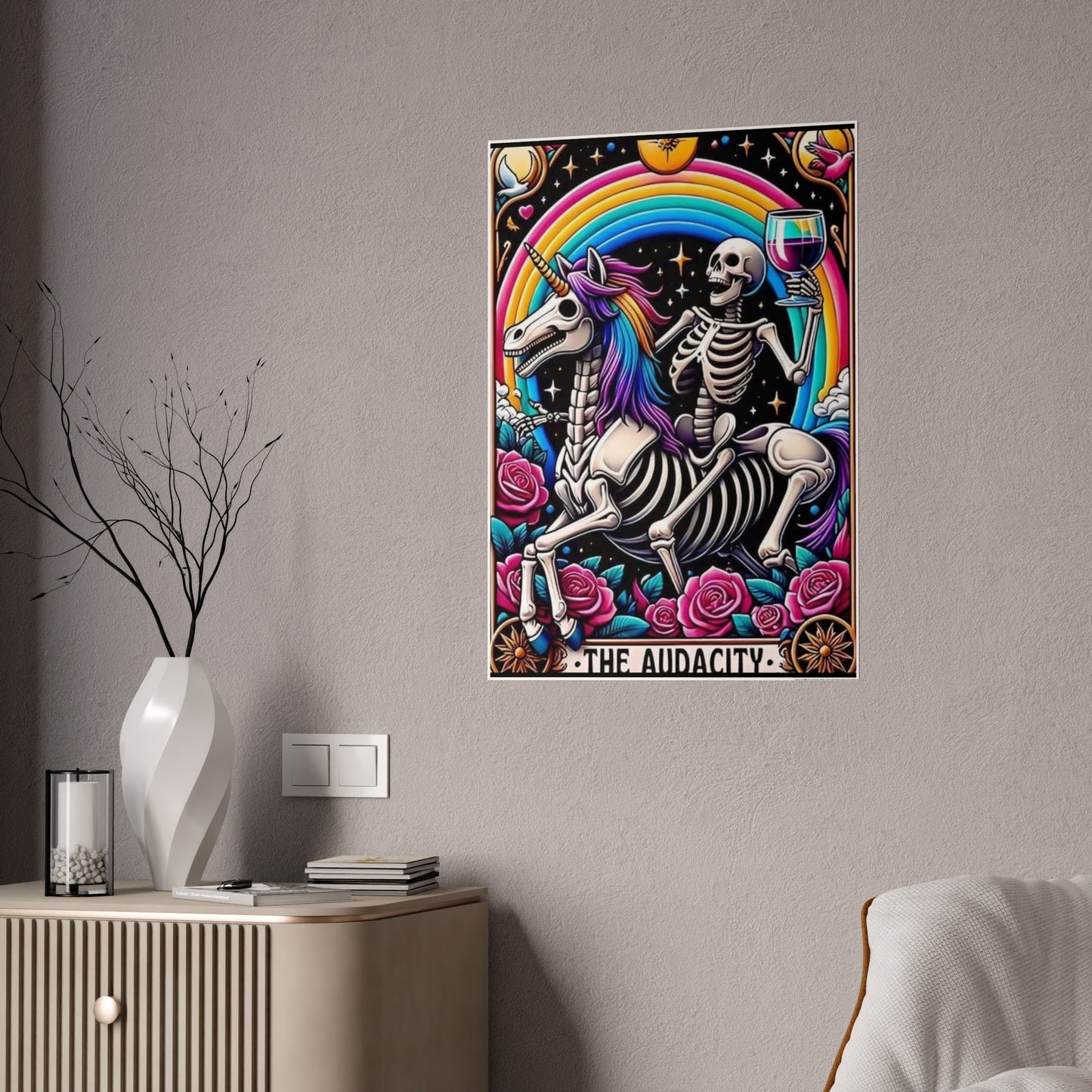 Audacity Tarot Poster - Bold and Inspiring Wall Art for Your Space - VYBE Shop