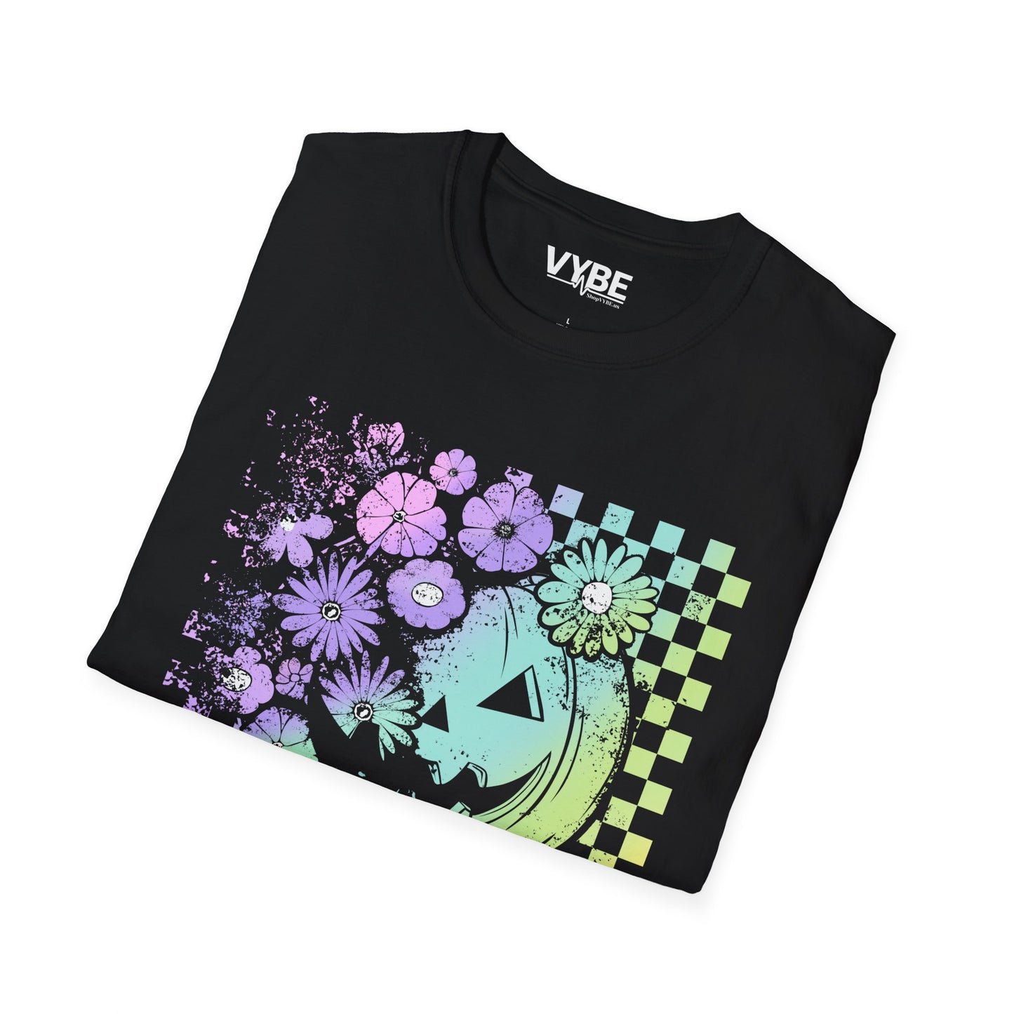 Colorful Pumpkin Floral T-Shirt - VYBE