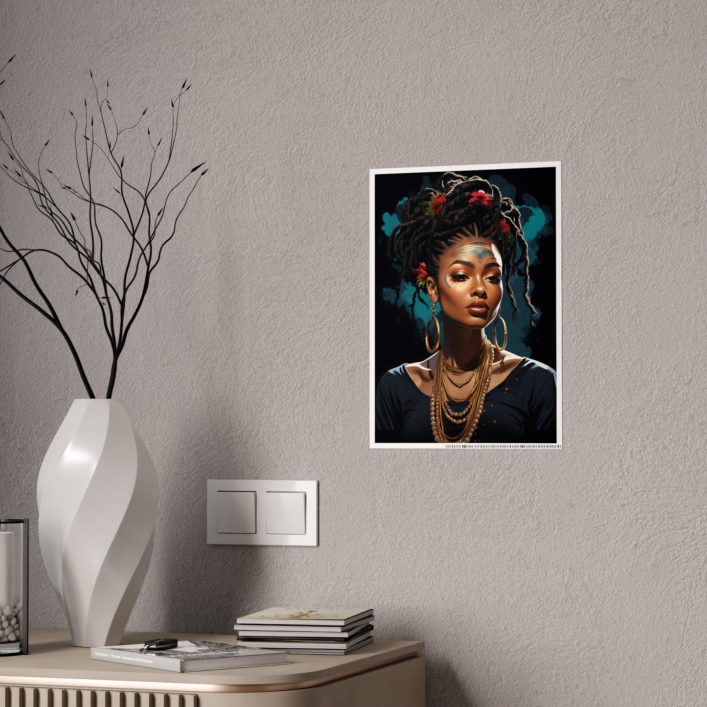 AfroArt Portrait Poster - Elegant Wall Decor for Home Styling - VYBE Shop