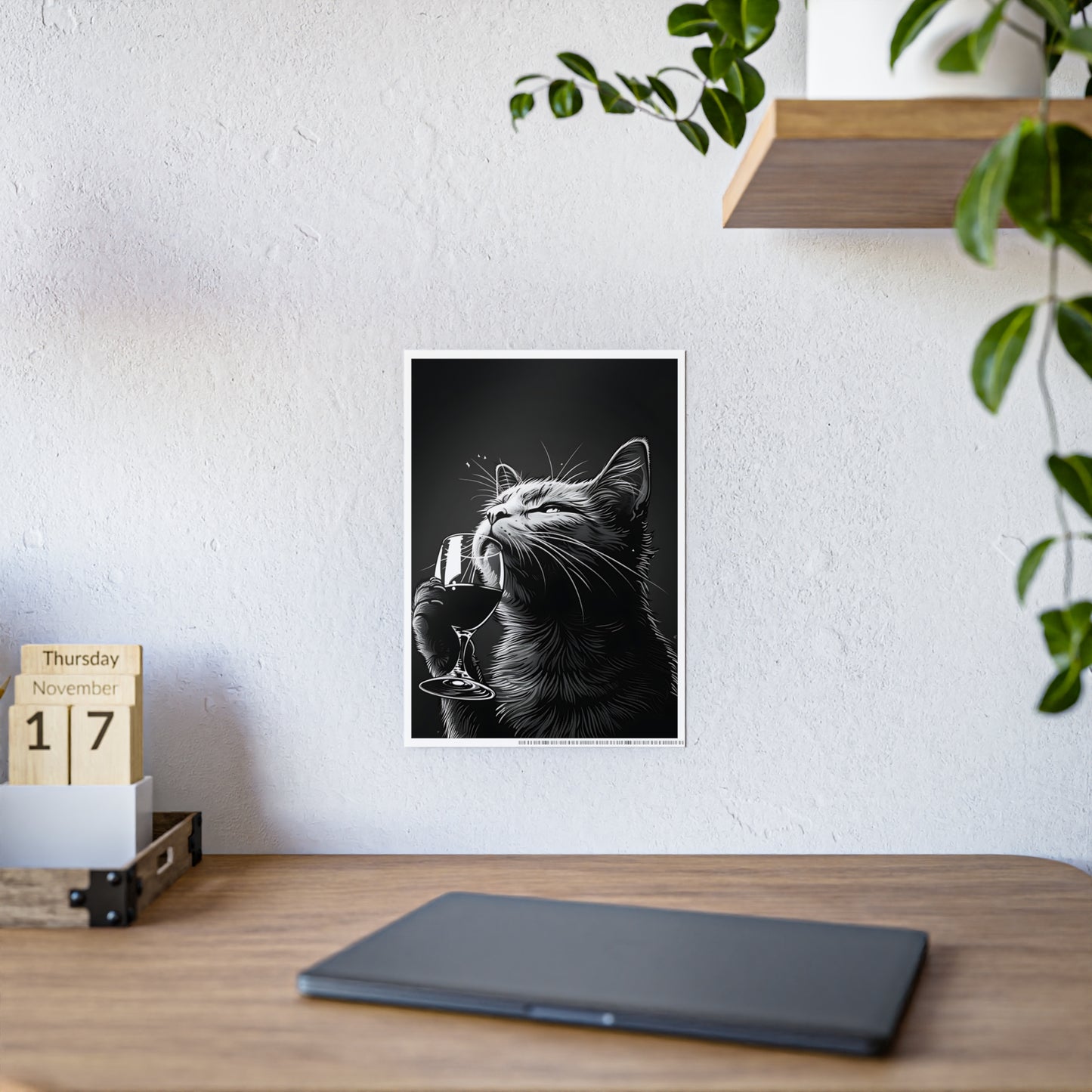 Cat Wall Art - Whimsical Cat Gloss Posters, Cute Cat Artwork & Gift for Cat Lovers - VYBE Shop