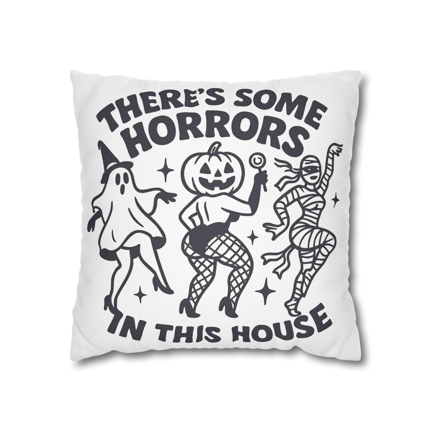 Halloween Decorative Pillowcase for Spooky Autumn Home Decor with Ghost and Mummy Design - VYBE Shop