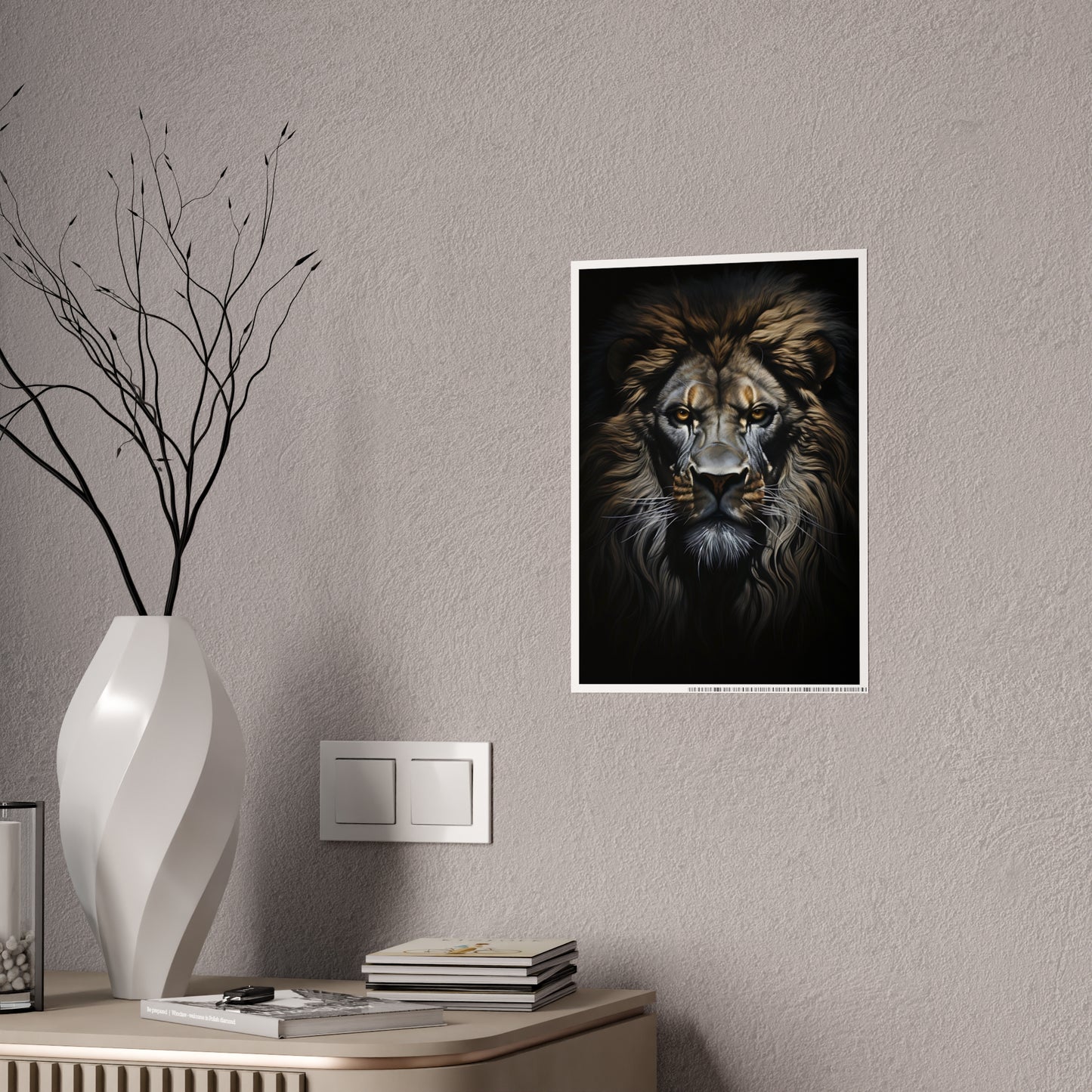 Majestic Lion Wall Art Posters - Glossy Animal Decor for Home and Office, Perfect Gifts for Wildlife Lovers - VYBE Shop