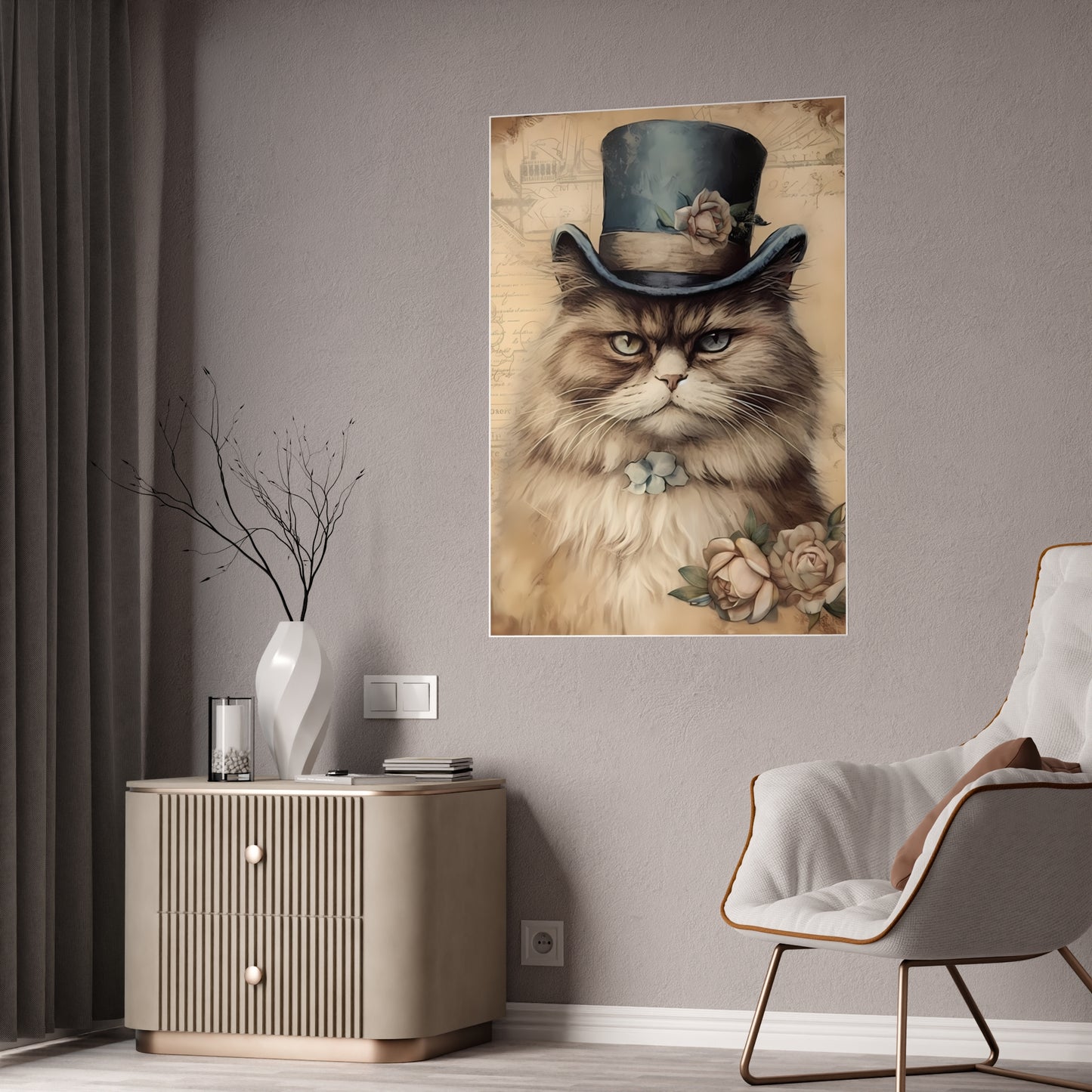 Vintage Pet Poster - Perfect Gift for Cat Lovers - VYBE Shop