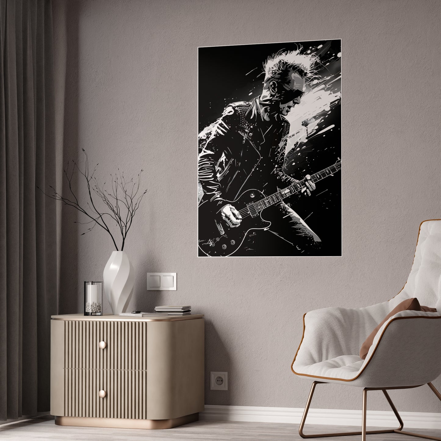 Edgy Rock Music Poster | Trendy Wall Art for Music Lovers - VYBE Shop