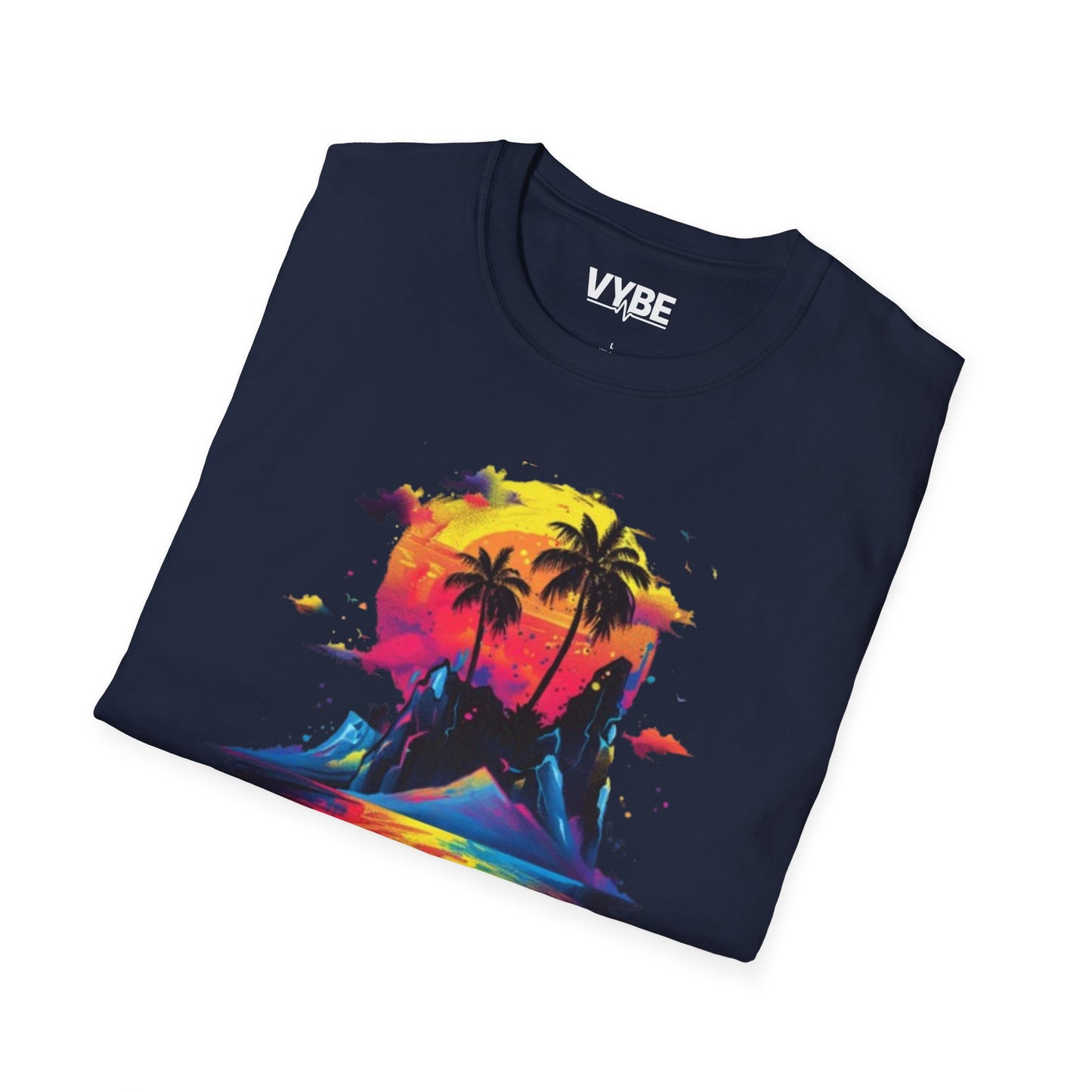 Vibrant Tropical Sunset T-Shirt - VYBE Shop