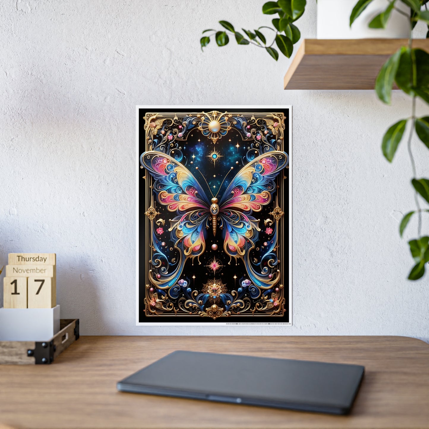 Vibrant Butterfly Poster - Stunning Wall Art Tarot Design - VYBE Shop
