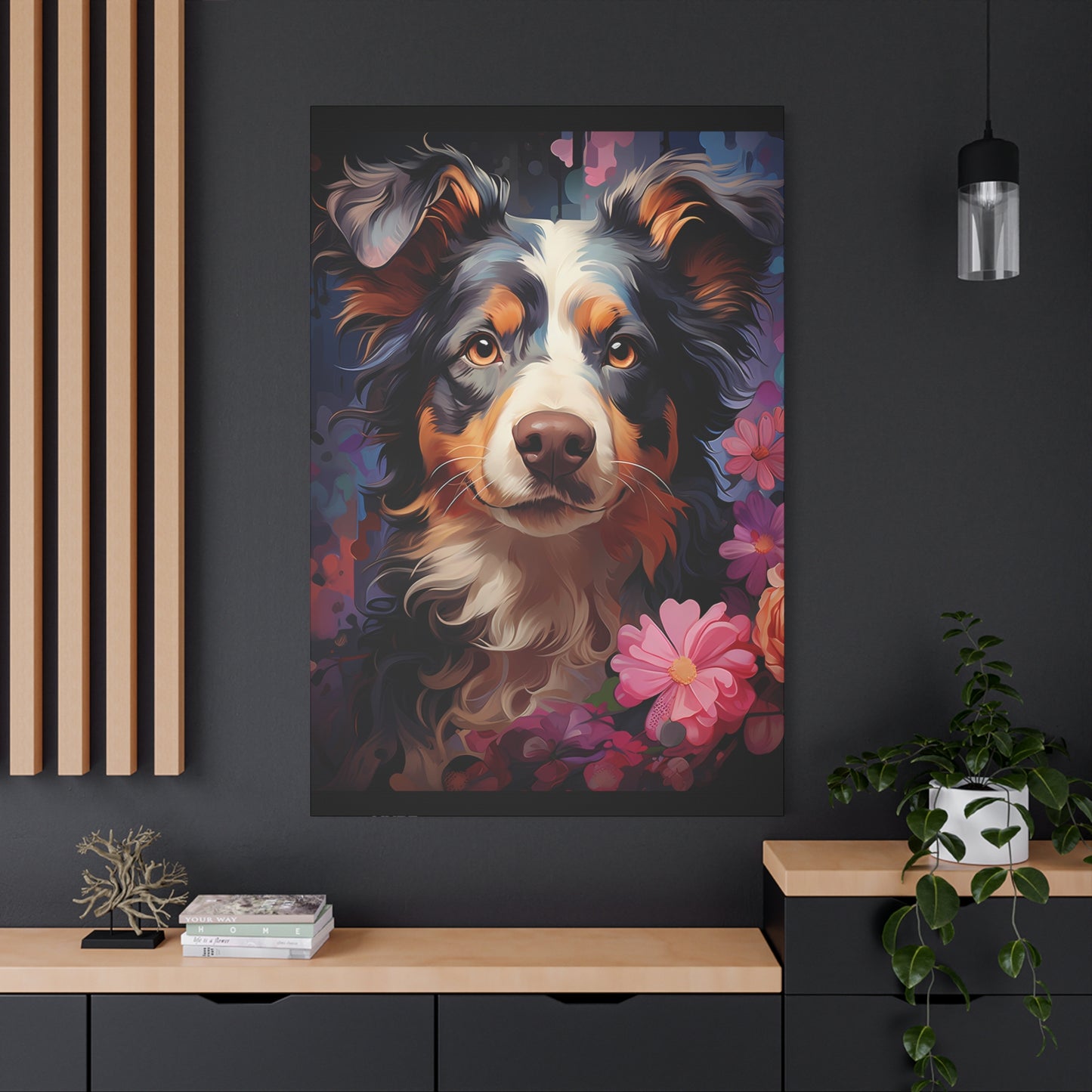 Border Collie Canvas Print - Framed Wall Art for Dog Lovers - VYBE Shop