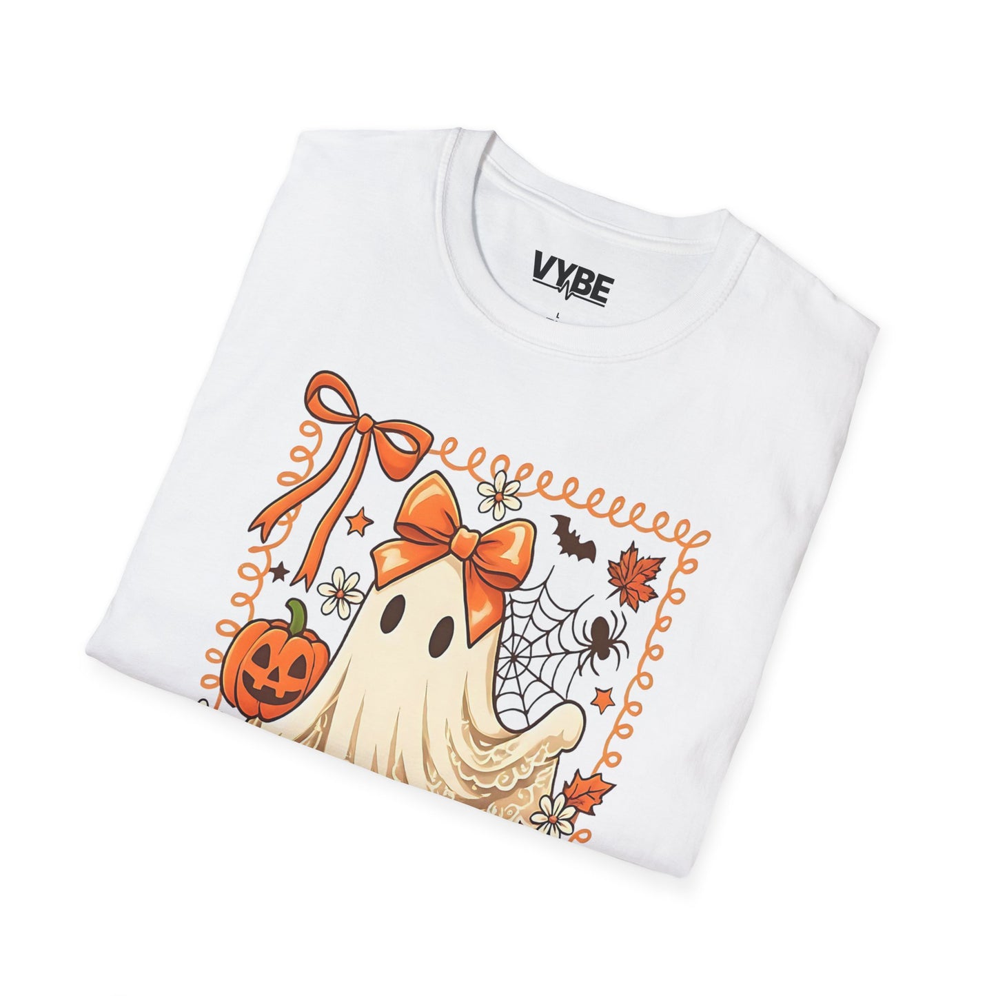 Halloween- Ghost T-Shirt, Unisex Tee, Spooky Season Shirt, Fall Fashion, Autumn Apparel - VYBE Shop