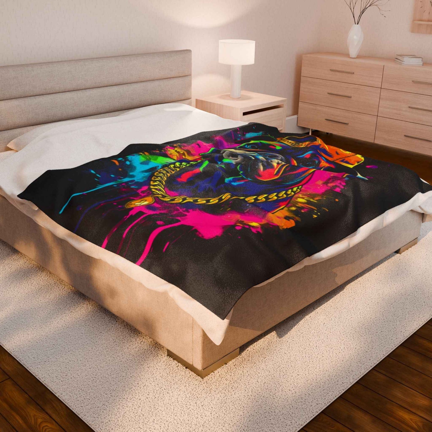 Colorful Dog Plush Blanket