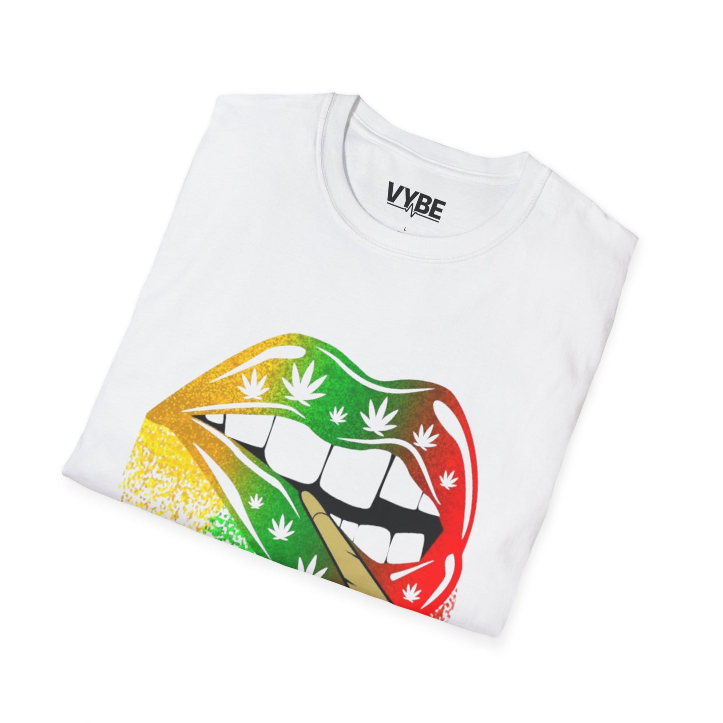 420- Rasta Lips Vibes Unisex T-Shirt - VYBE Shop