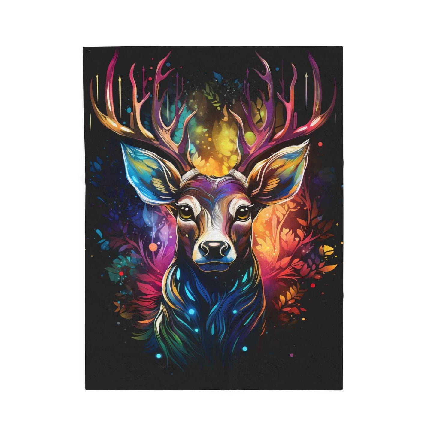 Artistic Forest Stag Blanket