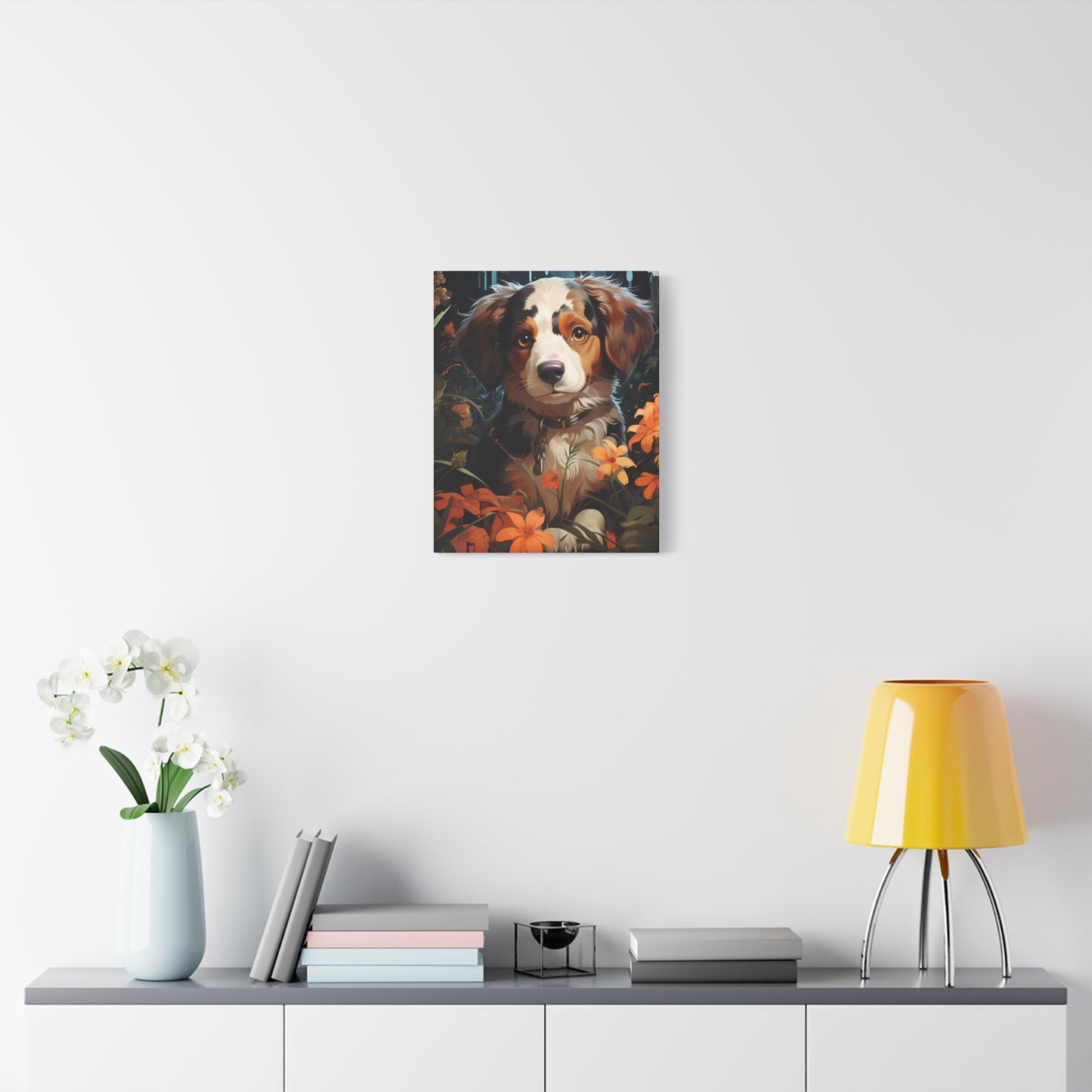 Adorable Puppy Canvas Print, Dog Lover Gift - VYBE Shop