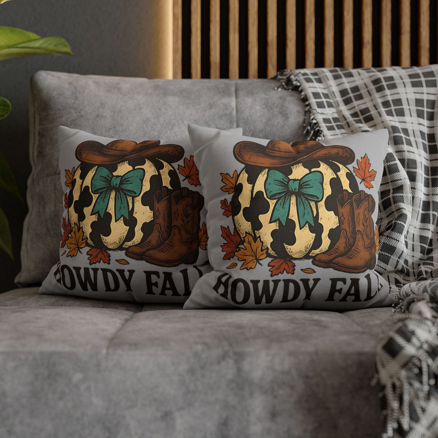 Howdy Fall Decorative Pillowcase - Cozy Autumn Home Decor, Farmhouse Style Decorative Pillow Cover, Perfect Fall Gift - VYBE Shop