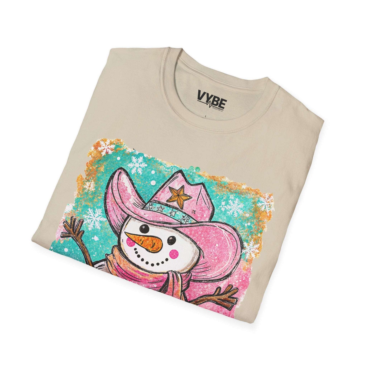 Cute Christmas Snowman T-Shirt - VYBE