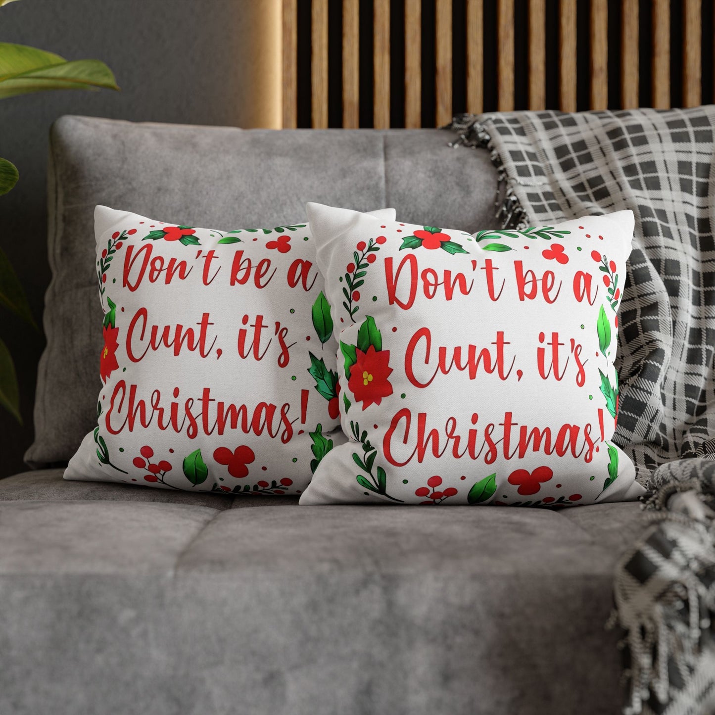 Christmas Humorous Pillowcase - Funny Gift for Couch and Holiday Decor - VYBE Shop