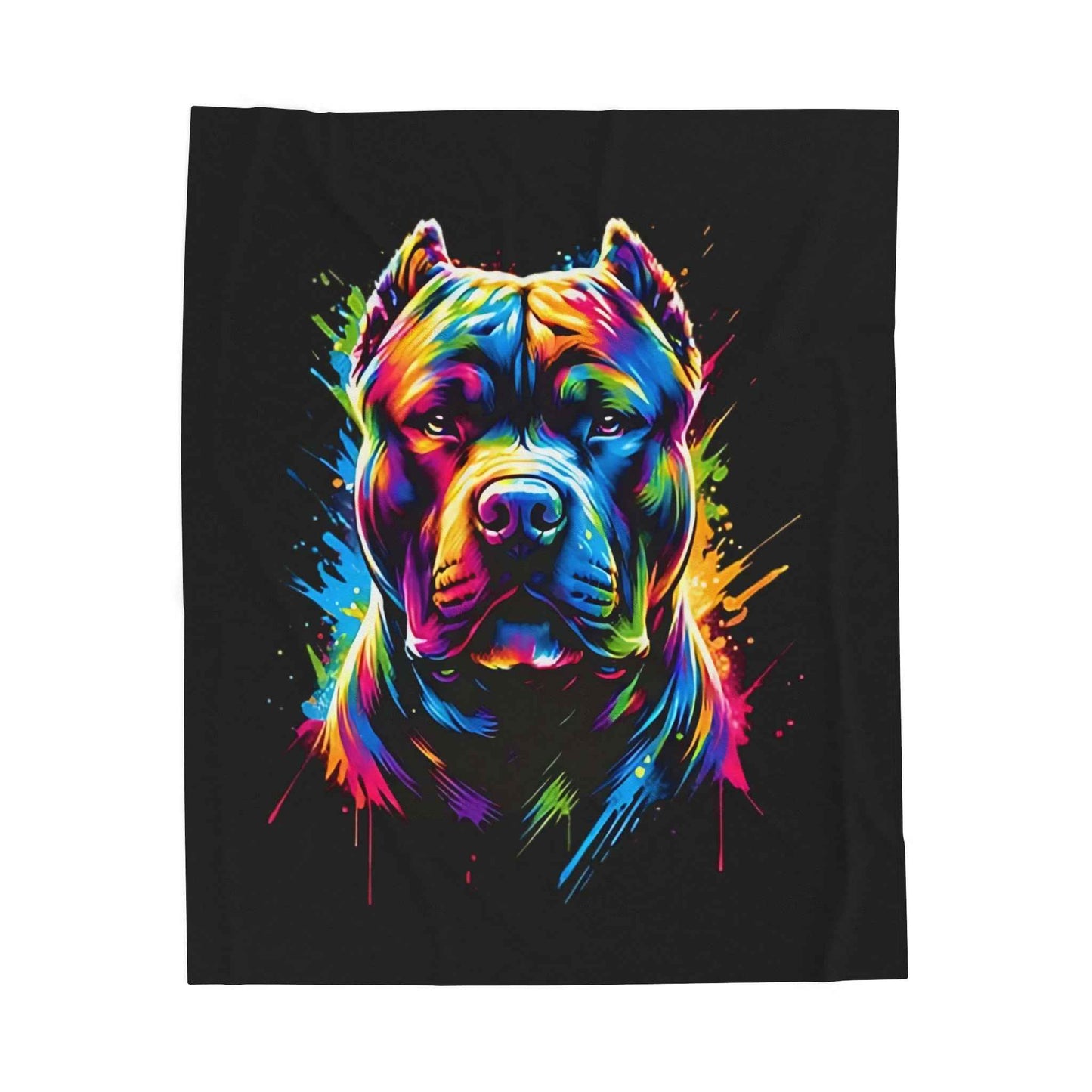 Colorful Pitbull Plush Blanket for Ultimate Comfort and Style