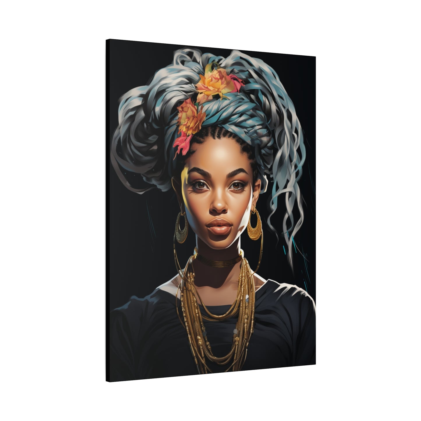 Matte Canvas Wall Art - Bohemian Decor, Ethnic Portrait, Gallery Wall, Unique Gift, Home Decoration - VYBE Shop