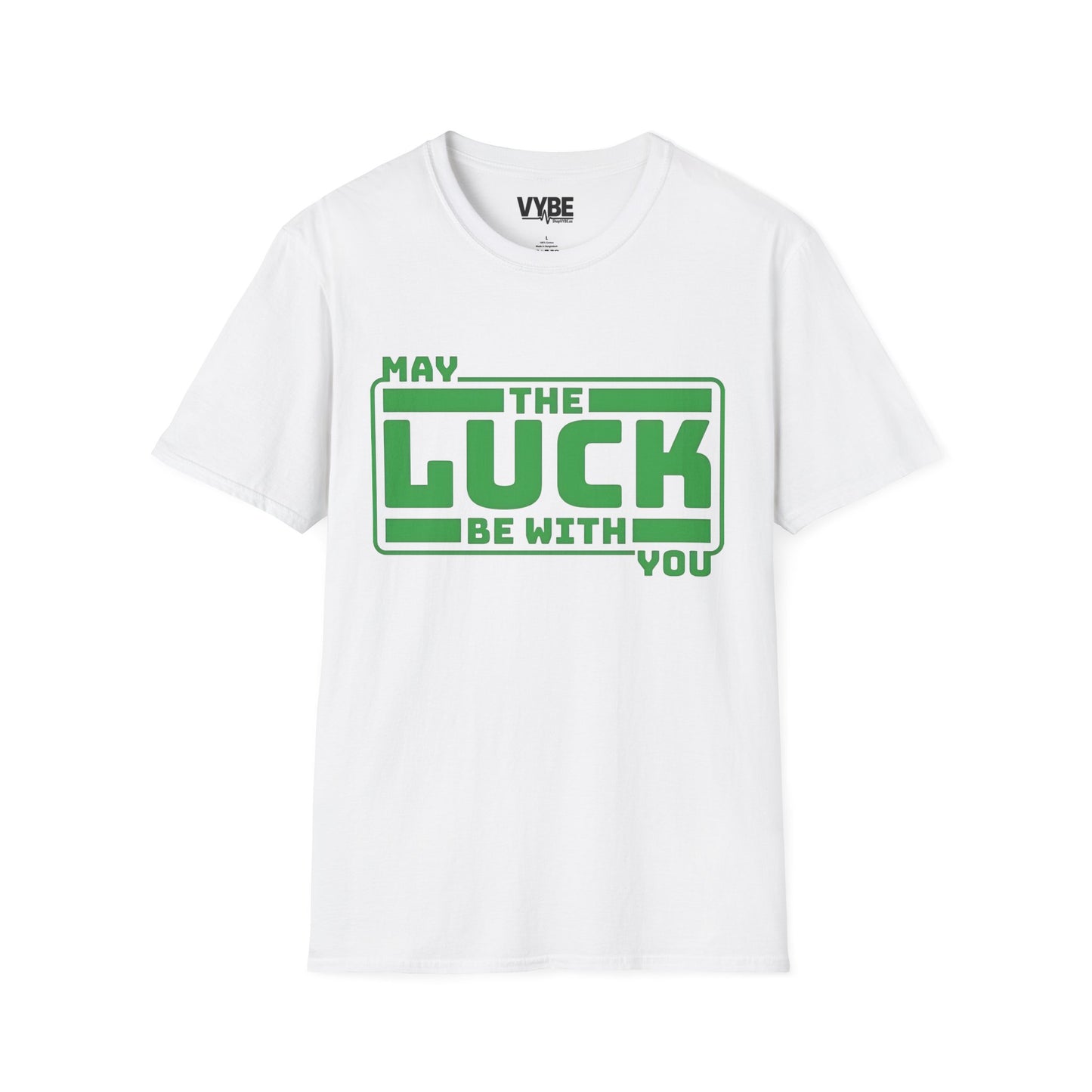 St Patrick's Day T-Shirt - May The Luck Be With You Design - VYBE Shop