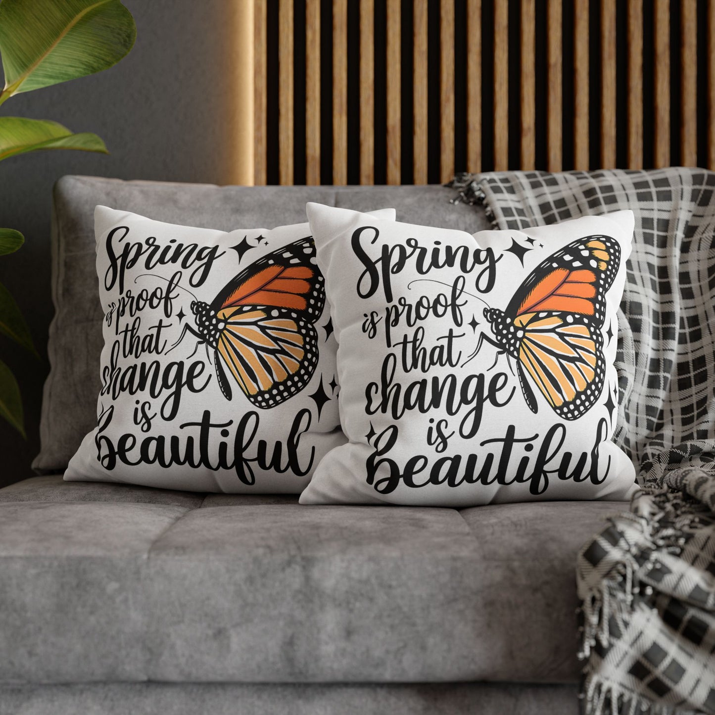 Spring Butterfly Pillowcase - Boho Home Decor for Nature Lovers, Perfect Spring Gift - VYBE Shop