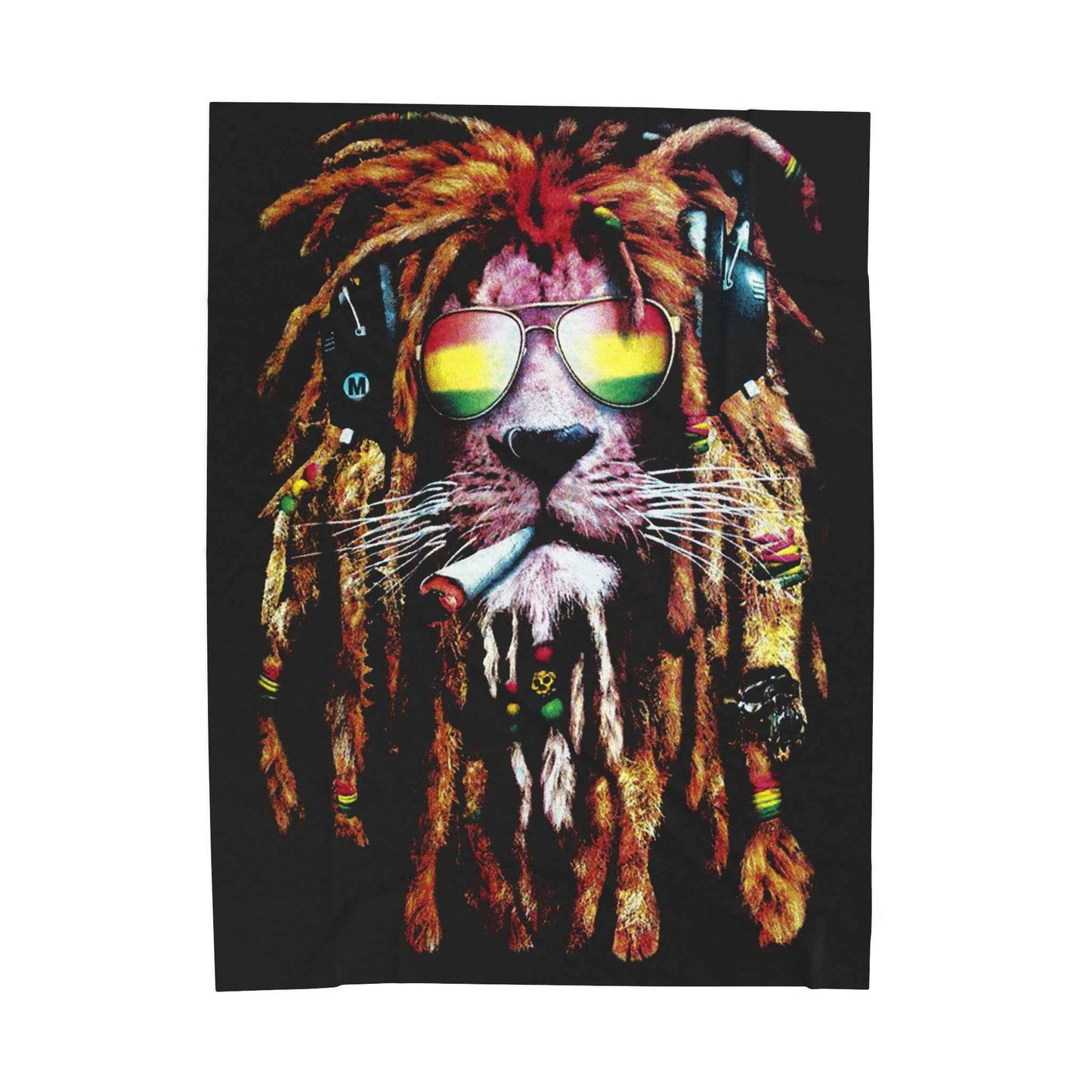 Reggae Lion Plush Blanket