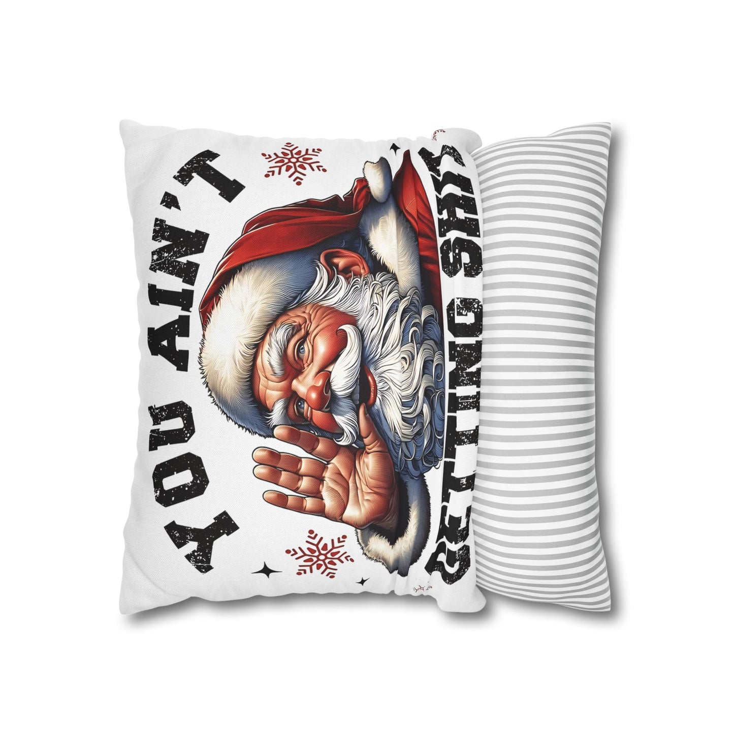 Funny Santa Pillowcase for Holiday Decor, Christmas Gift, Holiday Throw Pillow, Cozy Home Decor, Novelty Pillow - VYBE Shop