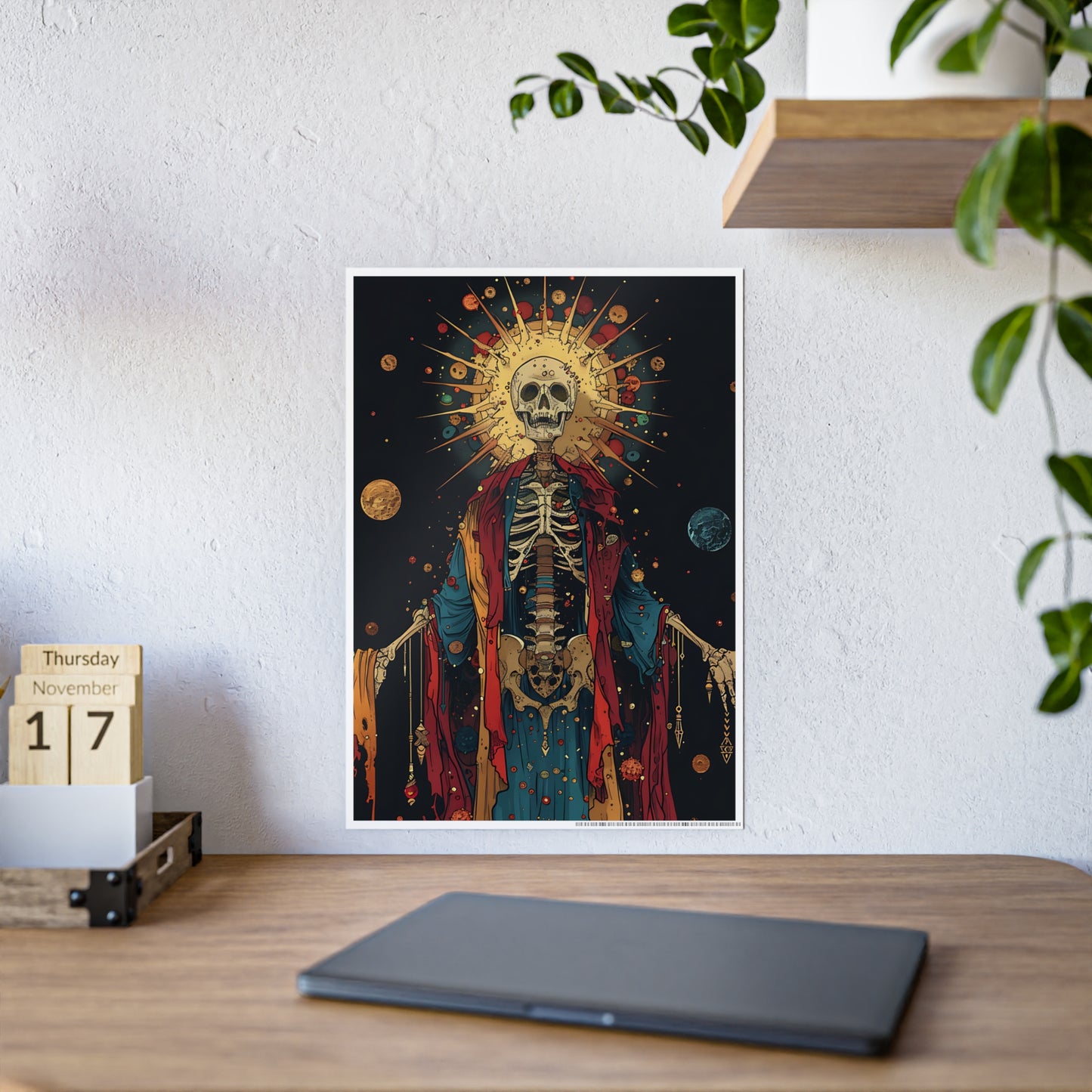 Skeleton Colorful Skeletal Poster - VYBE Shop