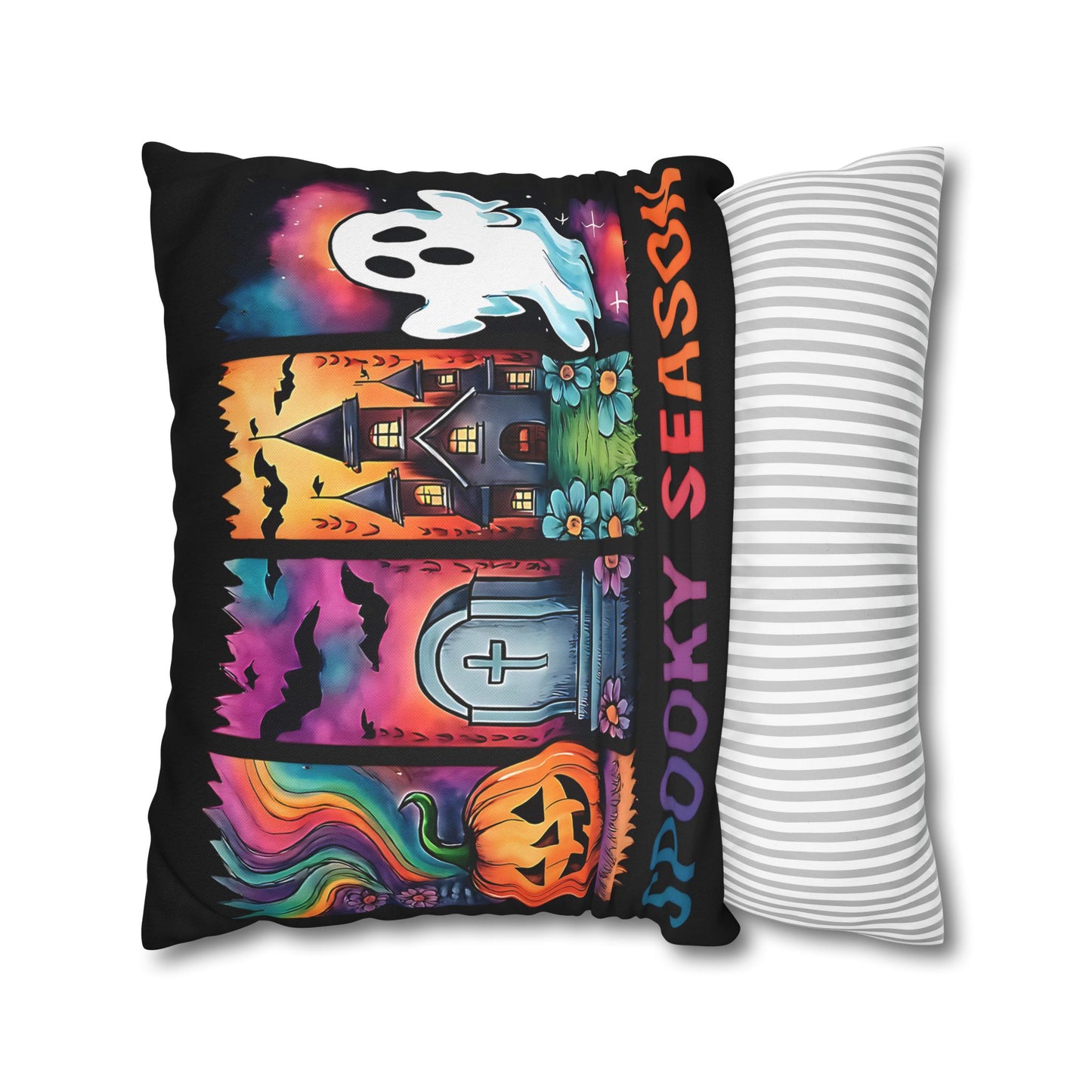Halloween Pillowcase for Spooky Season - Cozy Fall Decor, Ghost & Pumpkin Designs for Halloween Parties and Gifts - VYBE Shop