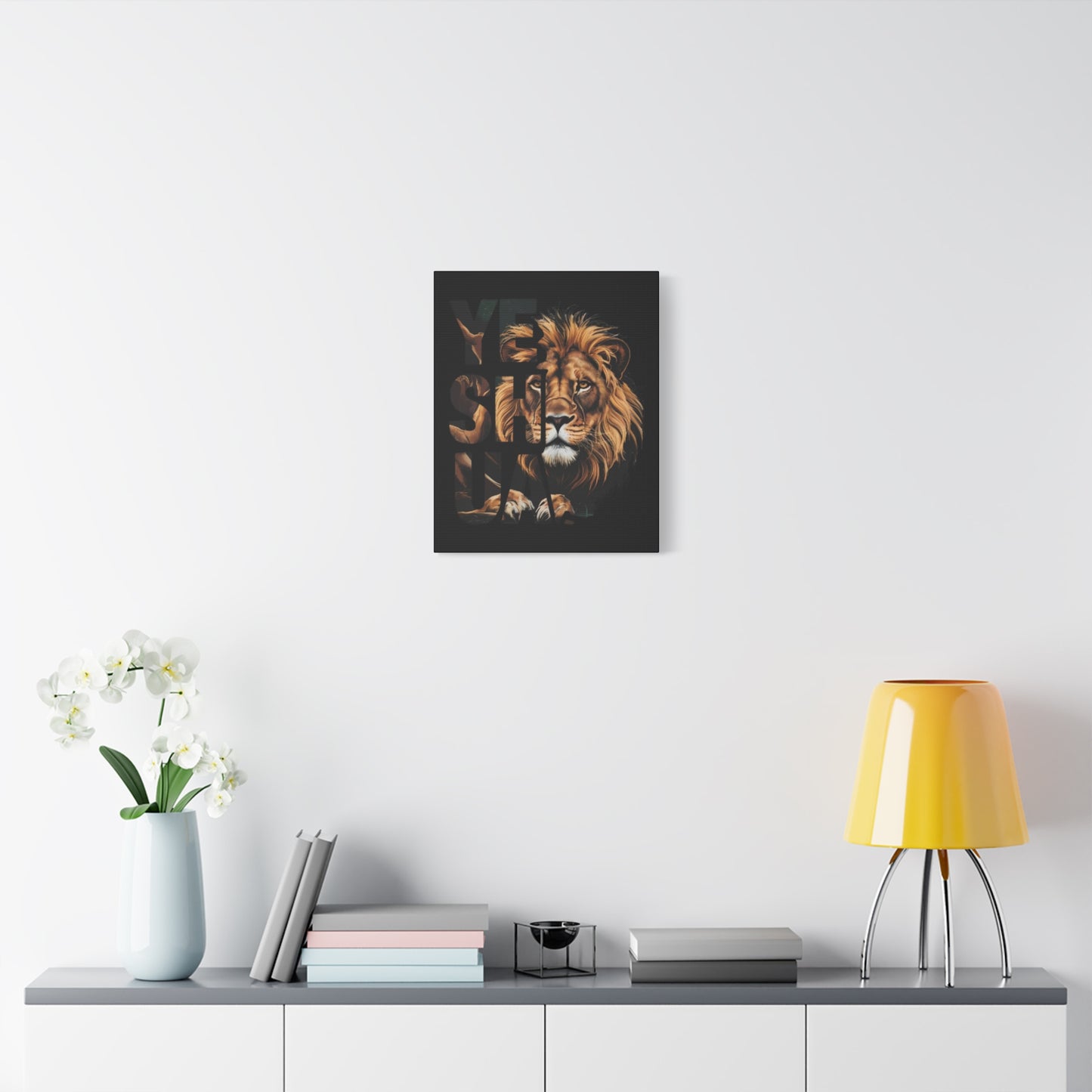 Religion- Majestic Lion Wall Art, Inspirational Home Decor, Animal Canvas Print, Gift for Nature Lovers, Motivational Artwork - VYBE Shop