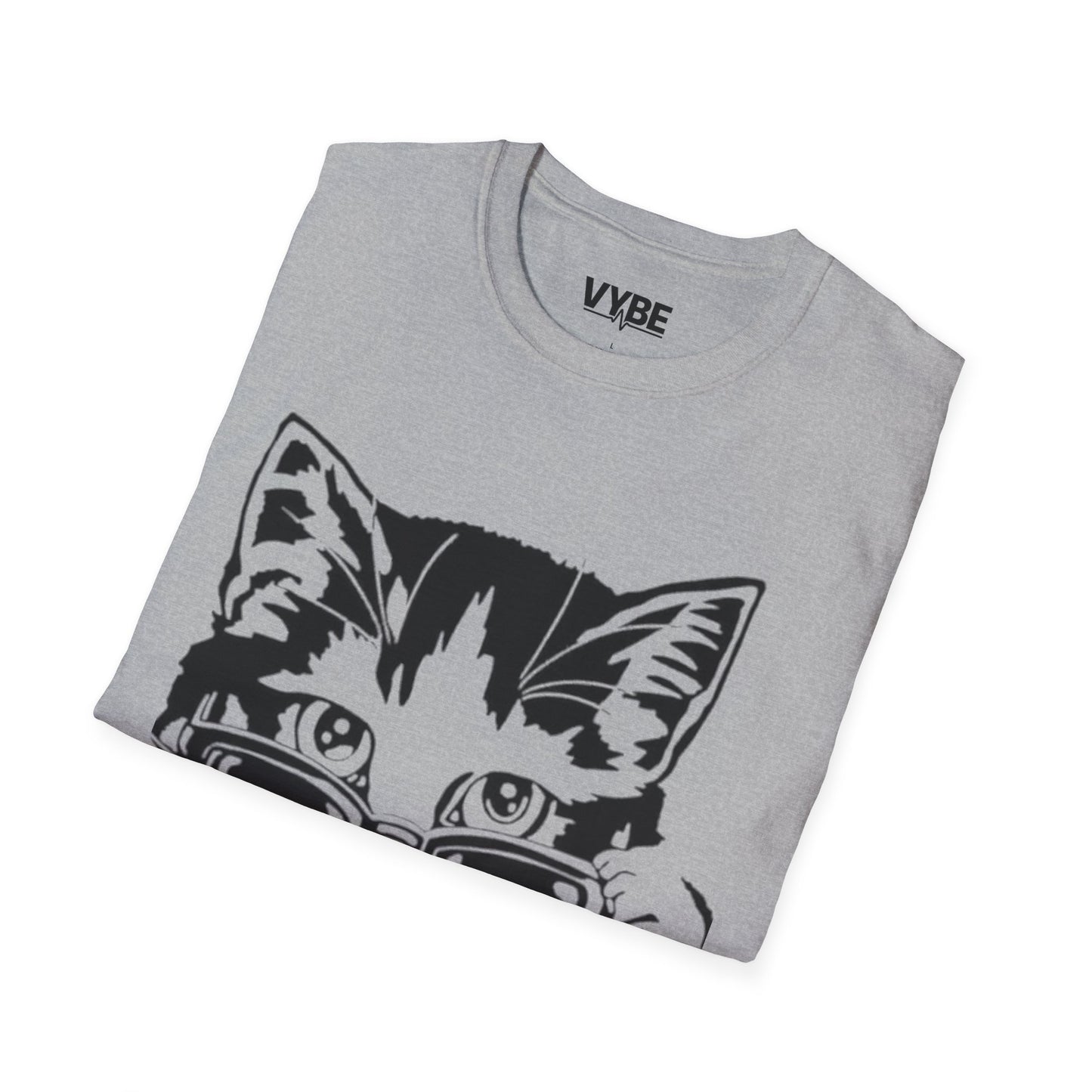 Cute- Cool Cat Sunglasses T-Shirt, Cute Kitty Tee, Gift For Feline Lovers - VYBE Shop
