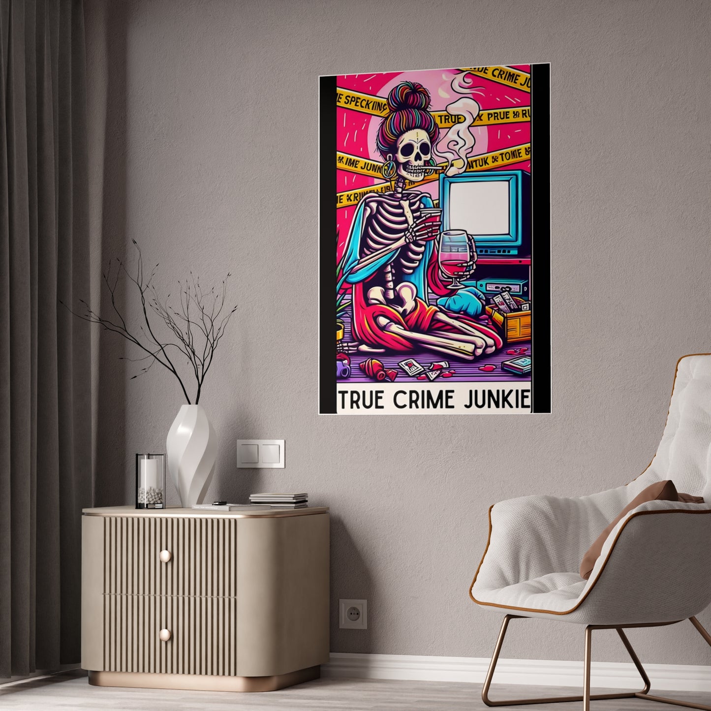 True Crime Wall Poster - Tarot Design for True Crime Junkies - VYBE Shop