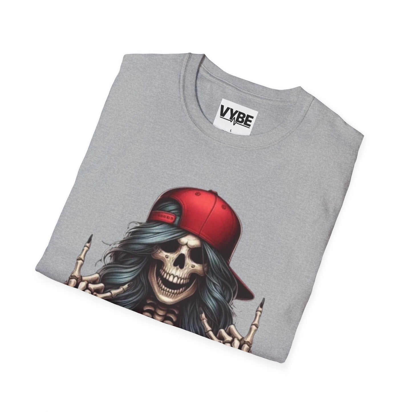Skeleton Rock Vibes T-Shirt – Embrace Your Inner Rock Star with Unique Style - VYBE