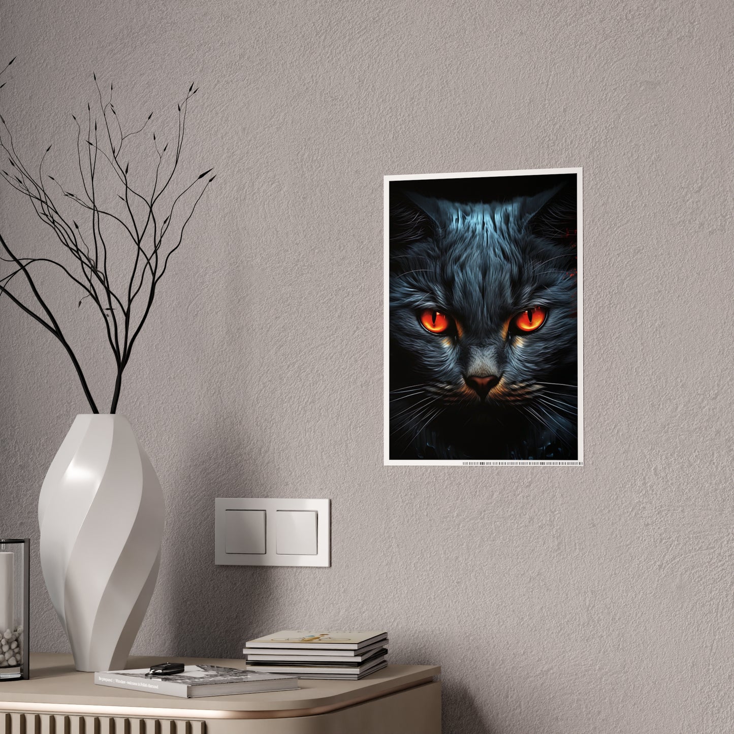 Cat Mystical Cat Poster - Unique Wall Art for Home Decor and Halloween Decoration, Perfect for Cat Lovers - VYBE Shop