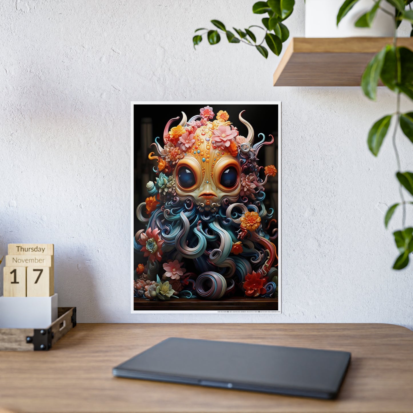 Vibrant Cute Creature Poster - Adorable Wall Art for Home Decor - VYBE Shop