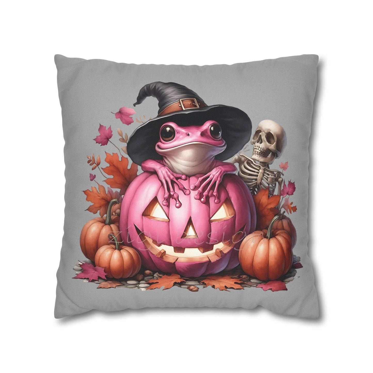 Halloween Frog Pillowcase – Spooky Home Decor for Cozy Autumn Accents and Witchy Gifts - VYBE Shop