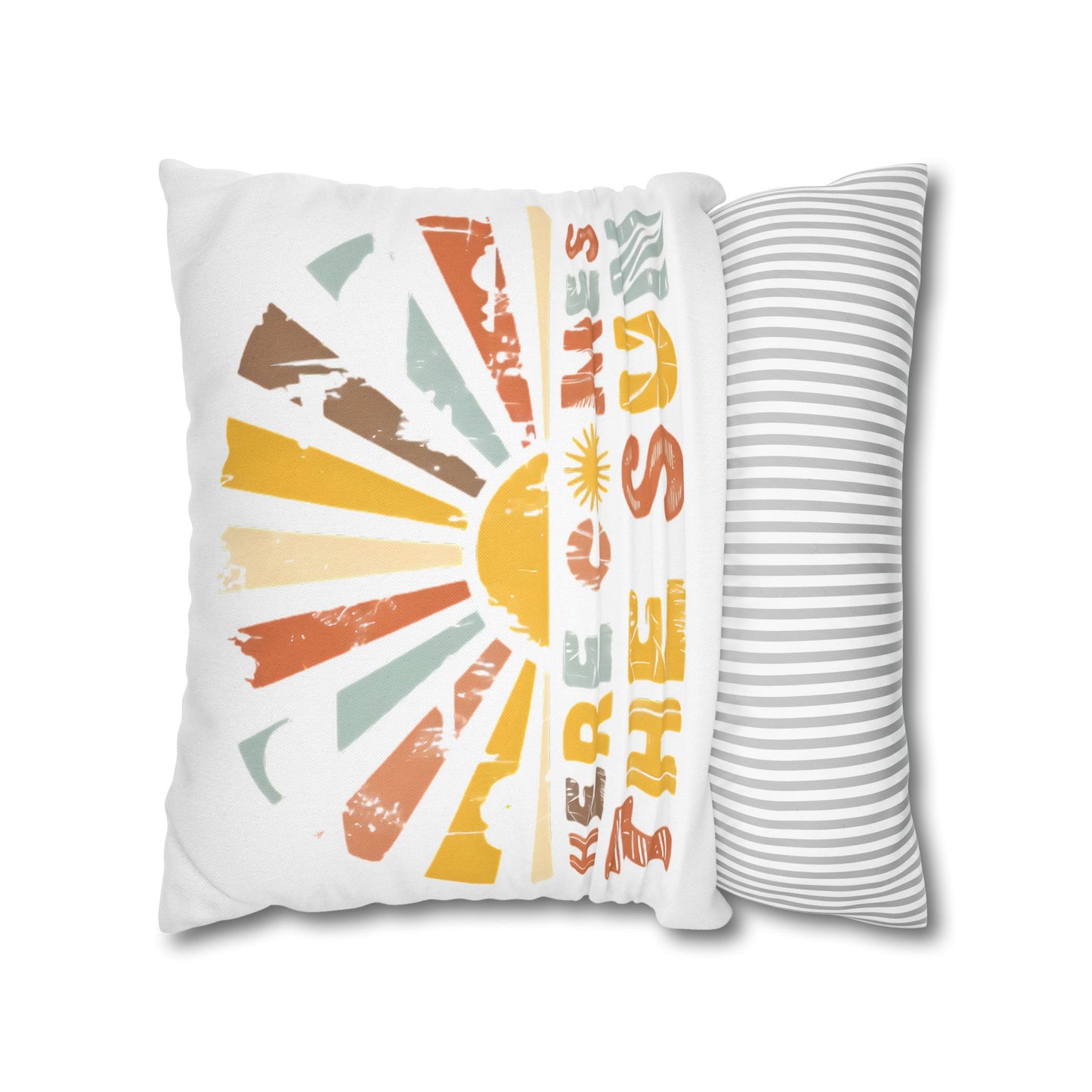 Sunrise Vibe Pillowcase - Boho Floral Design for Cozy Home Decor and Summer Vibes - VYBE Shop