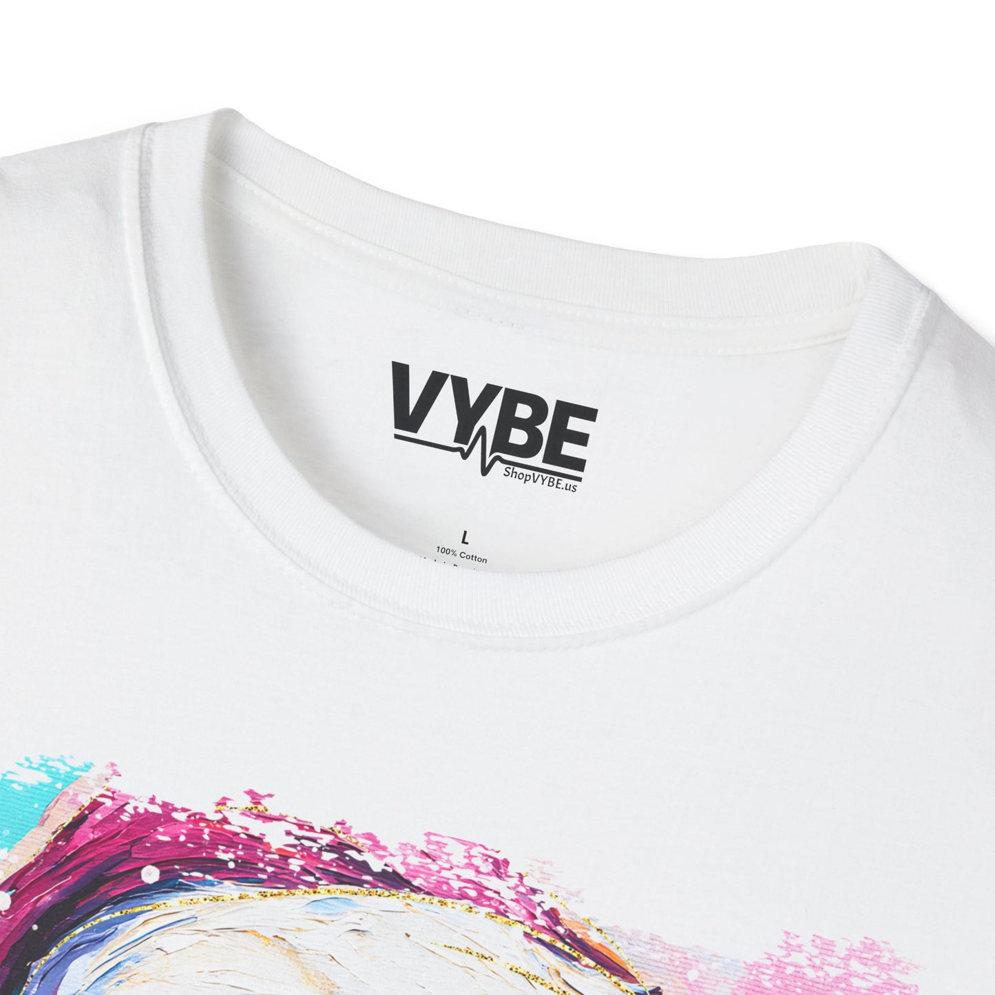 Festive Santa With Heart Glasses Tee - VYBE