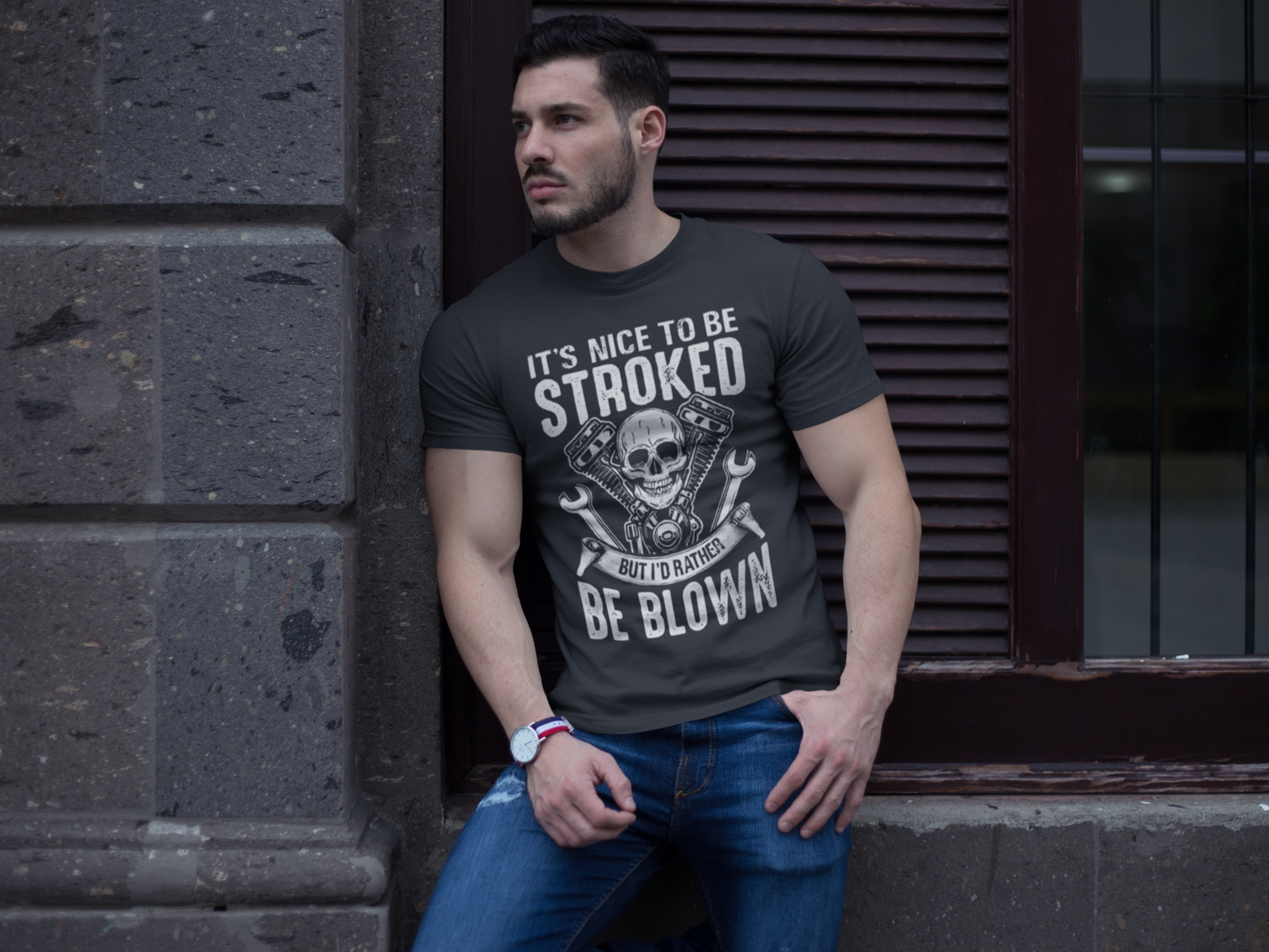 Edgy I'd Rather Be Blown T-Shirt - VYBE Shop