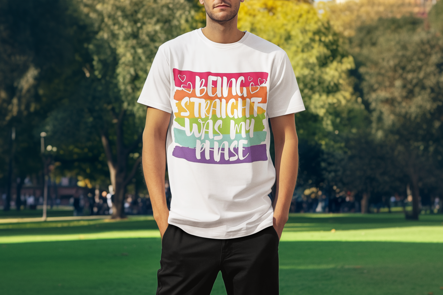 LGBTQ- Pride Expression T-Shirt - Rainbow Pride Apparel, Gift for Pride Month, Fun Casual Wear, Inclusive Fashion - VYBE Shop