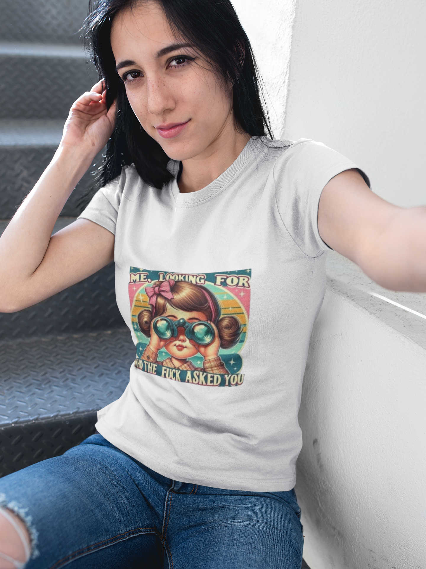 Me, Looking for Who the Fuck Asked You T-Shirt