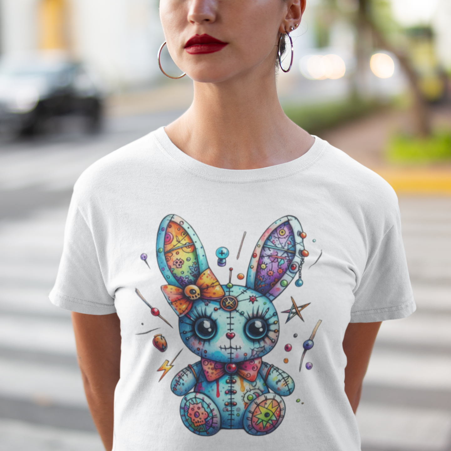 Colorful VOODOO Bunny T-Shirt - VYBE Shop