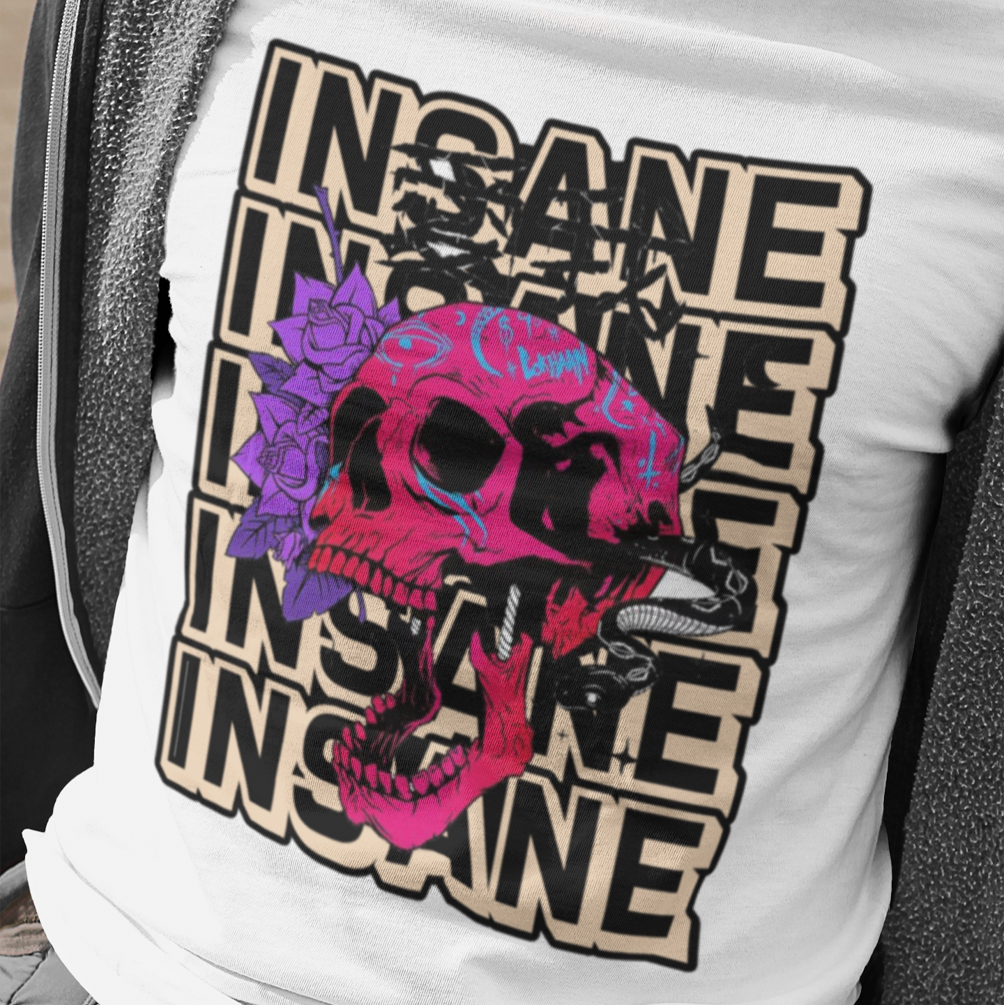 Insane Skull T-Shirt - VYBE