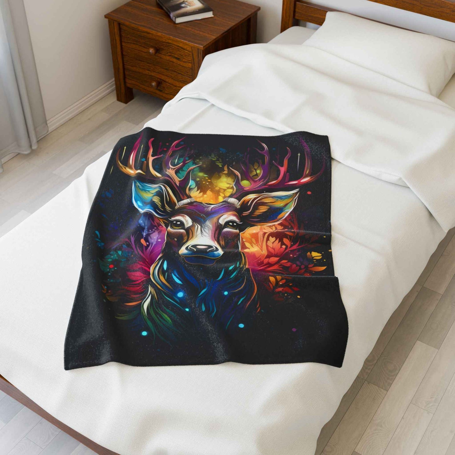 Artistic Forest Stag Blanket
