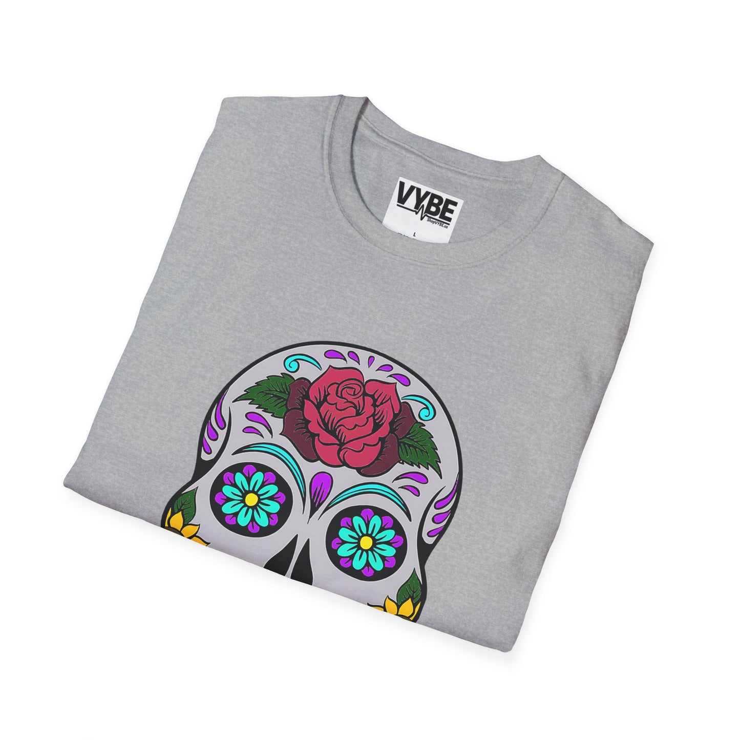 Colorful Skull Tee - Vibrant Graphic T-Shirt for Bold Style - VYBE Shop